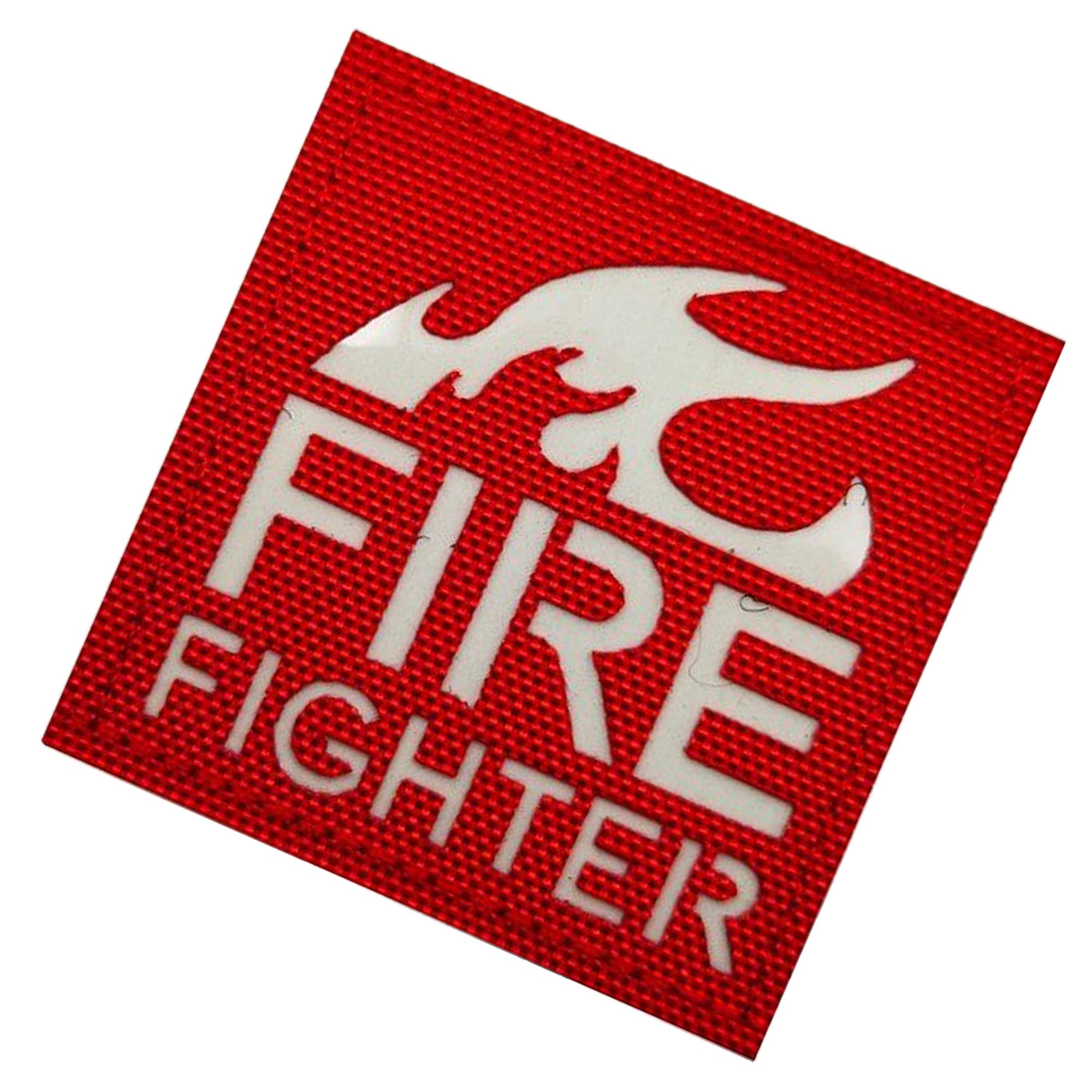 2 Pack Glow Dark Firefighter Fire Patches - Fastener Hook and Loop Backing Emblem Tactical Military Appliques Decorative Badges, 1.97 x 1.97 Inch - Image 4