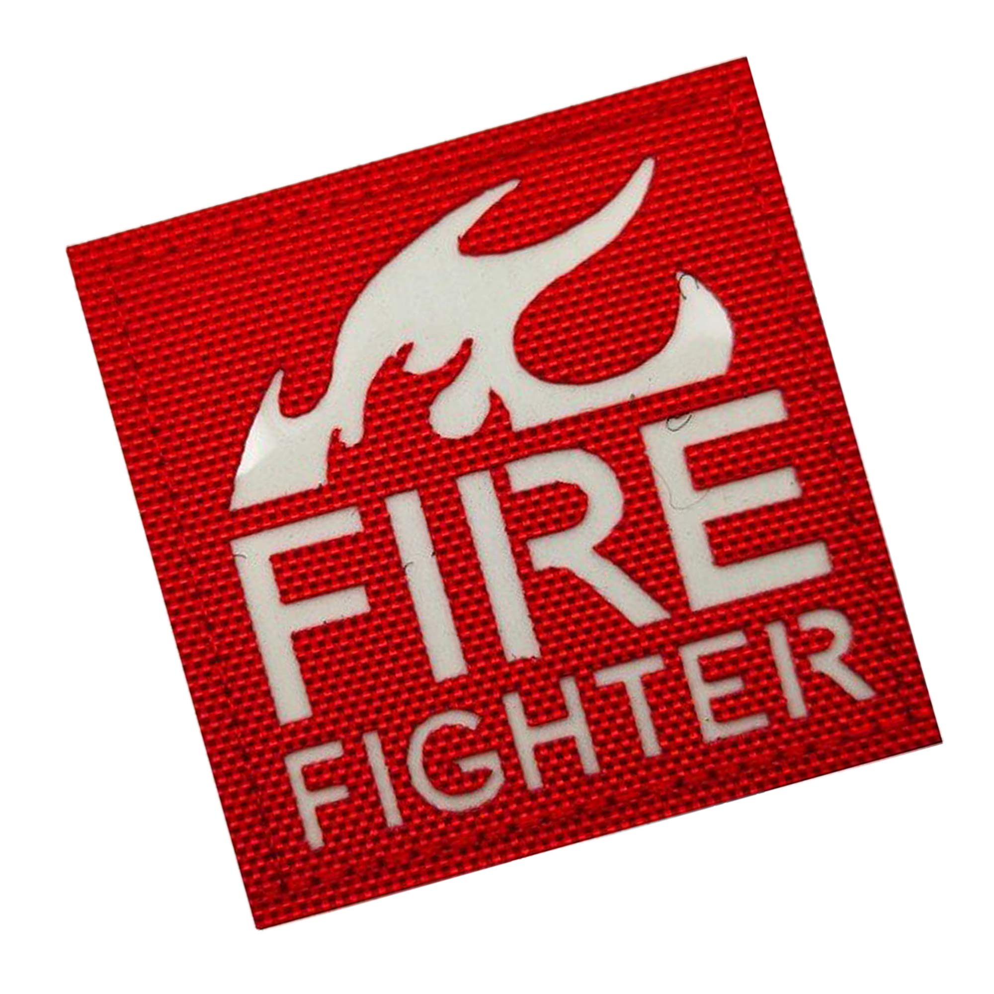 2 Pack Glow Dark Firefighter Fire Patches - Fastener Hook and Loop Backing Emblem Tactical Military Appliques Decorative Badges, 1.97 x 1.97 Inch - Image 6