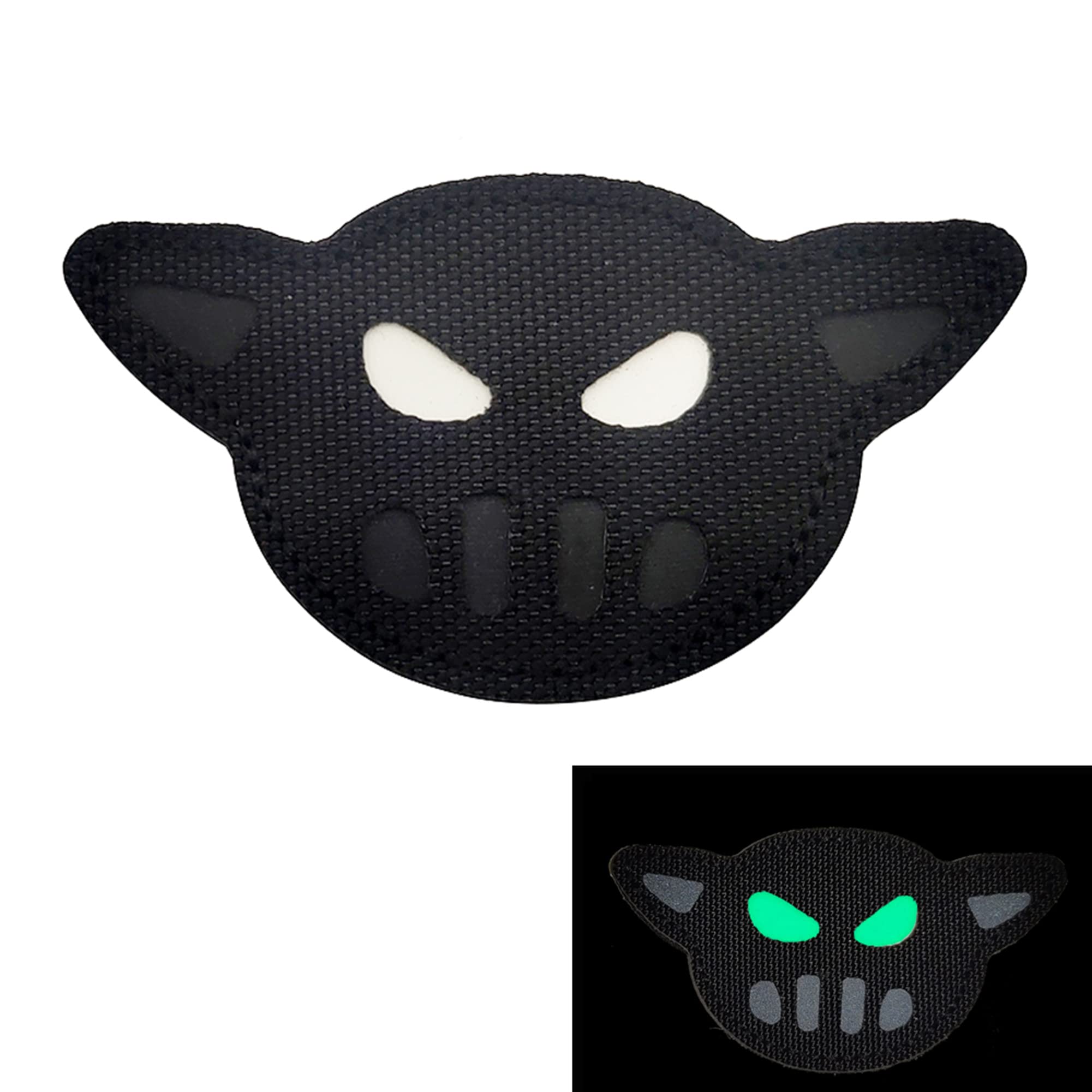 2PCS Black Sheep IR Infrared Reflective Applique Patches Glowing Dark Tactical Military Morale Fabric Patch Decorative Badge - Image 4