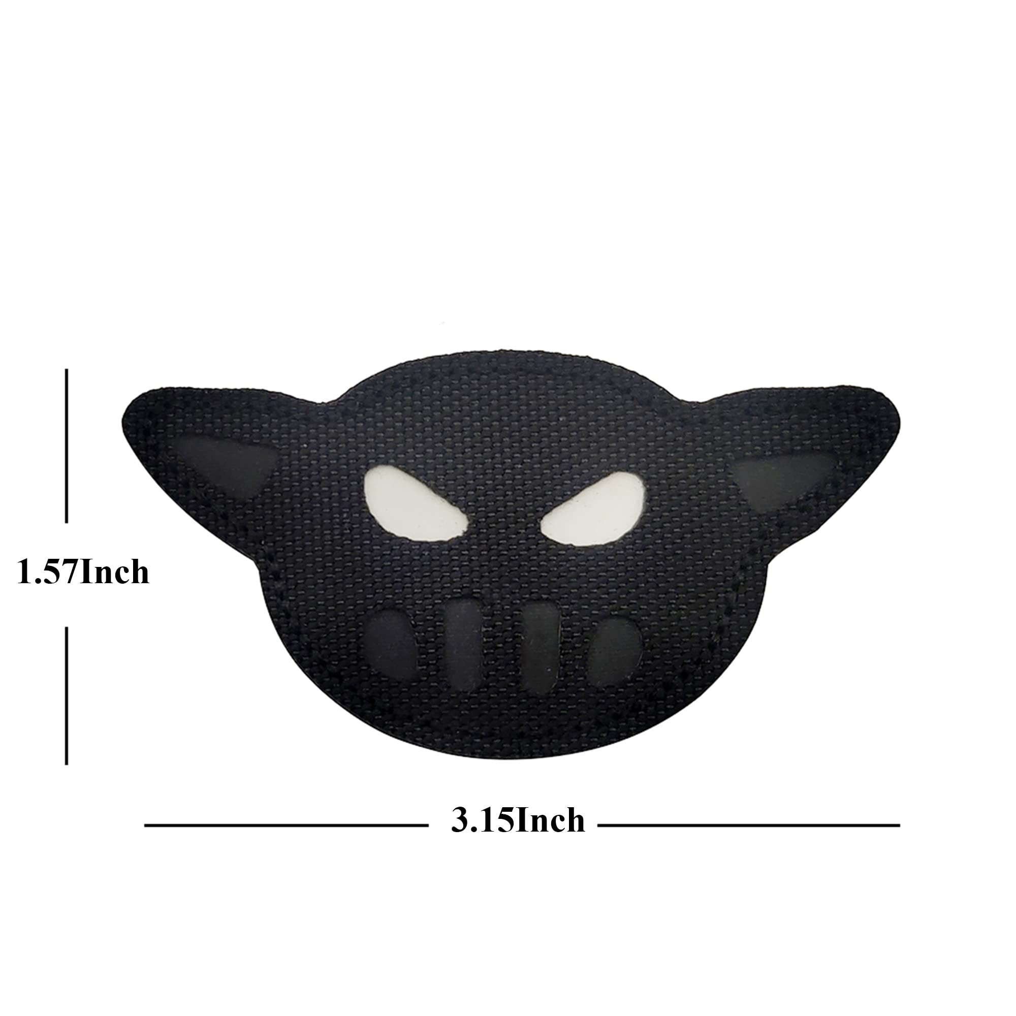 2PCS Black Sheep IR Infrared Reflective Applique Patches Glowing Dark Tactical Military Morale Fabric Patch Decorative Badge - Image 6