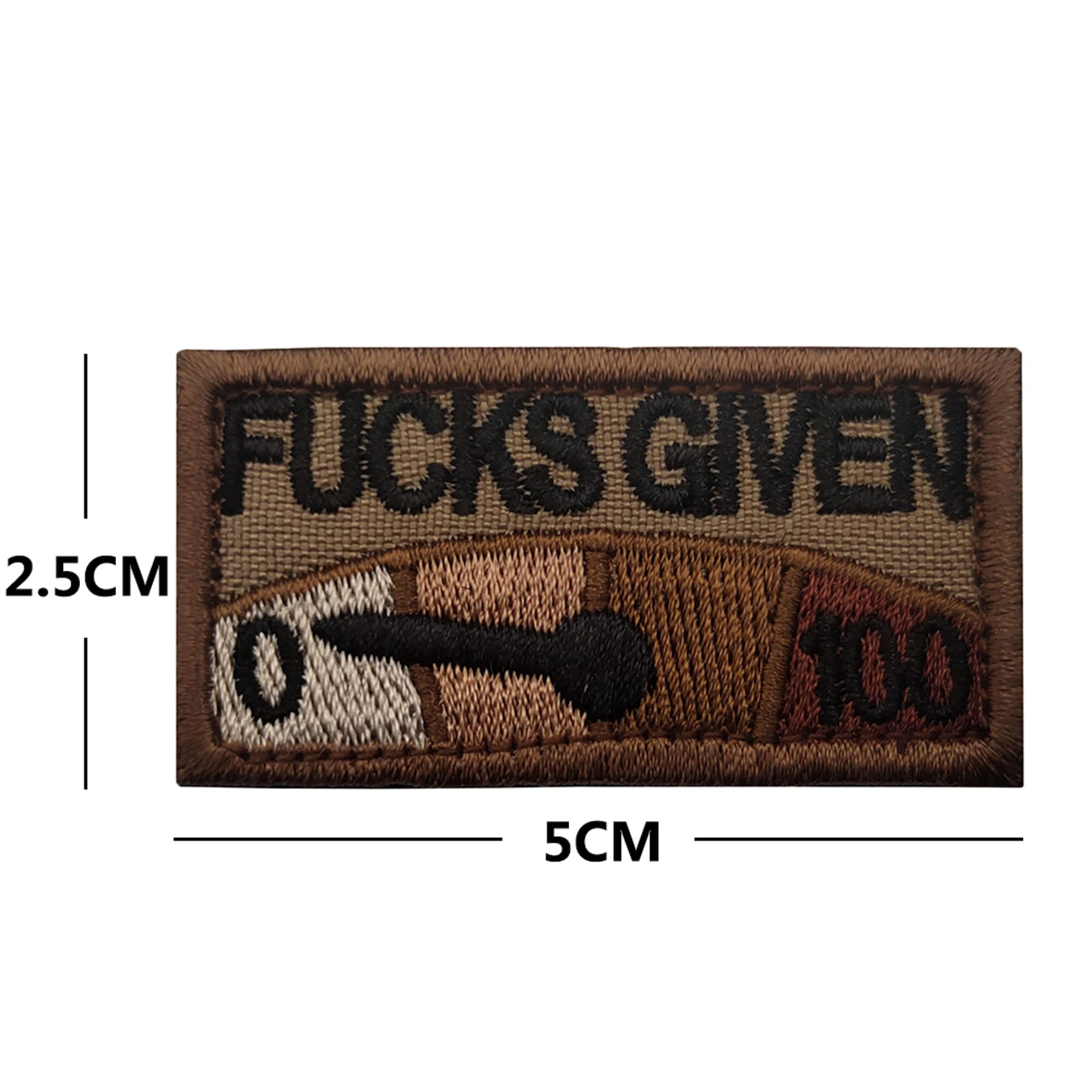 2PCS Fucks Given Embroidered Patch Appliques Clothing Sewing Fabric Patches Tactical Military Emblem Decorative Badges - Image 3