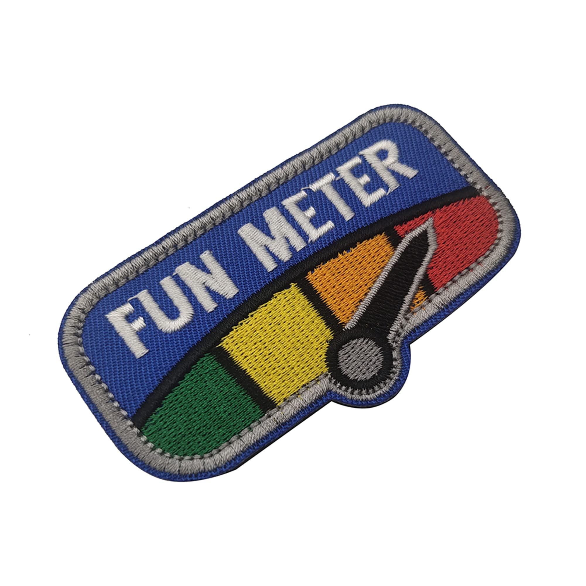 2PCS Fun Meter Embroidered Patch Appliques Clothing Sewing Fabric Patches Tactical Military Emblem Decorative Badges - Image 6