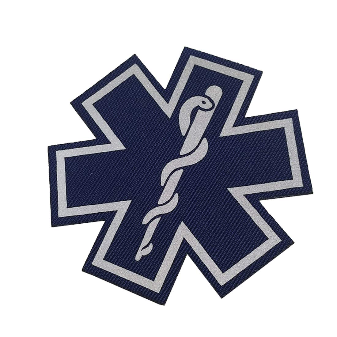 2PCS Reflective Medic Patches with Hook Loop Backing for Clothes 2.76 Inch - Image 6
