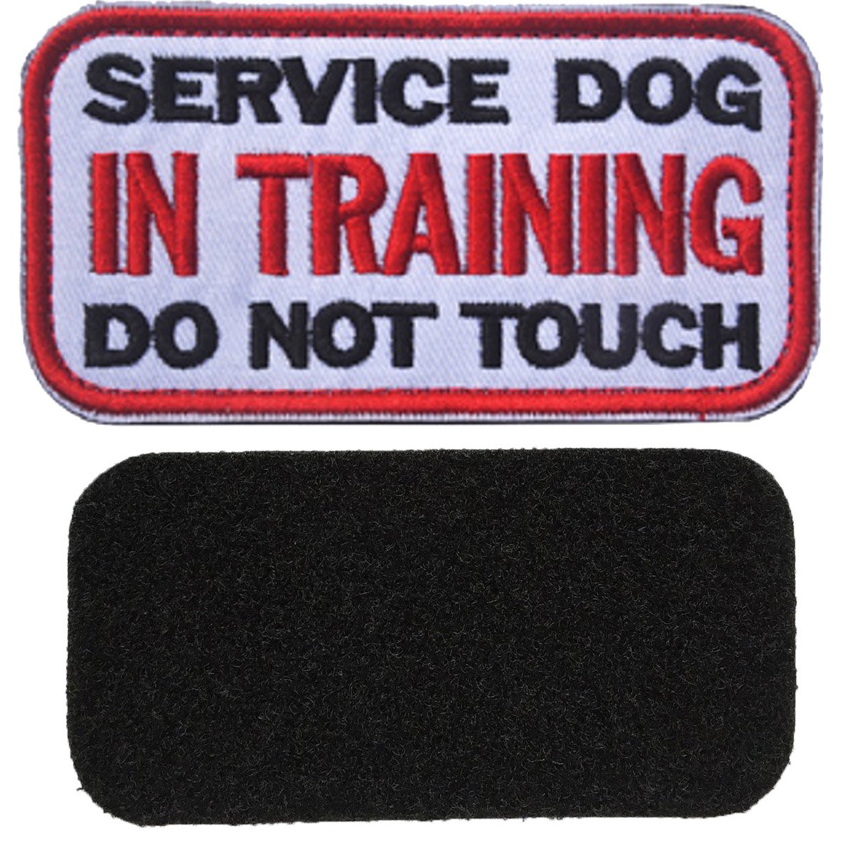 Service Dog Patches, In Training, Not All Disabilities are Visible, I'm Working Please Don't Pet Me, Working , No Touch No Talk No Eye Contact Embroidered Hook and Loop Patches 5 PCS - Image 9