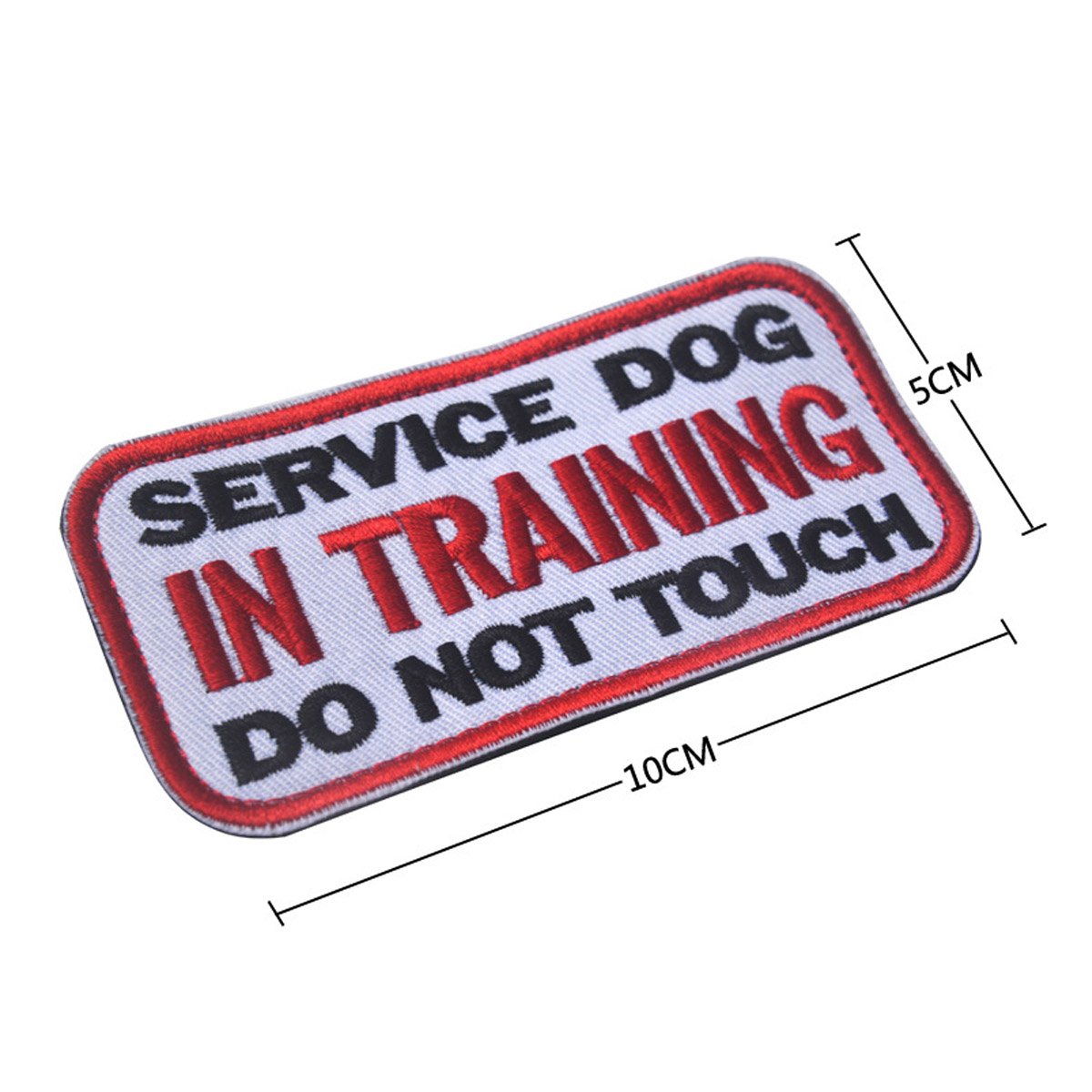 3.94 x 1.96 Inch Service Dog in Training Do Not Touch Dog Patches Tactical Military Badge Emblem Embroidered Fastener Hook Loop Patches Appliques for Harnesses Vests - Image 5