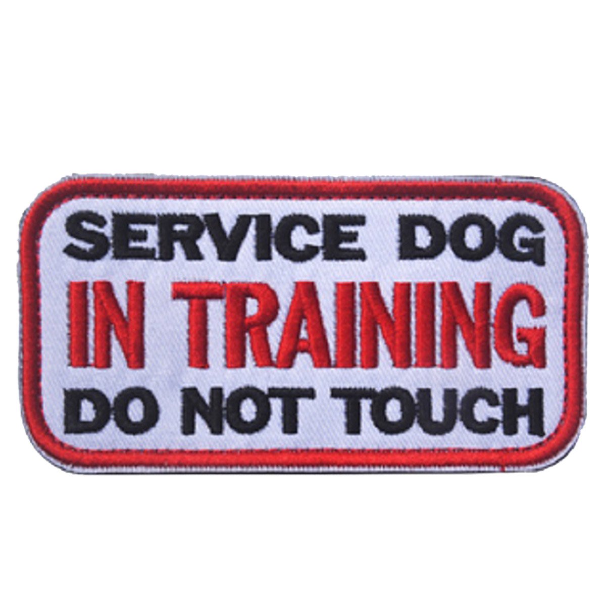 3.94 x 1.96 Inch Service Dog in Training Do Not Touch Dog Patches Tactical Military Badge Emblem Embroidered Fastener Hook Loop Patches Appliques for Harnesses Vests - Image 8