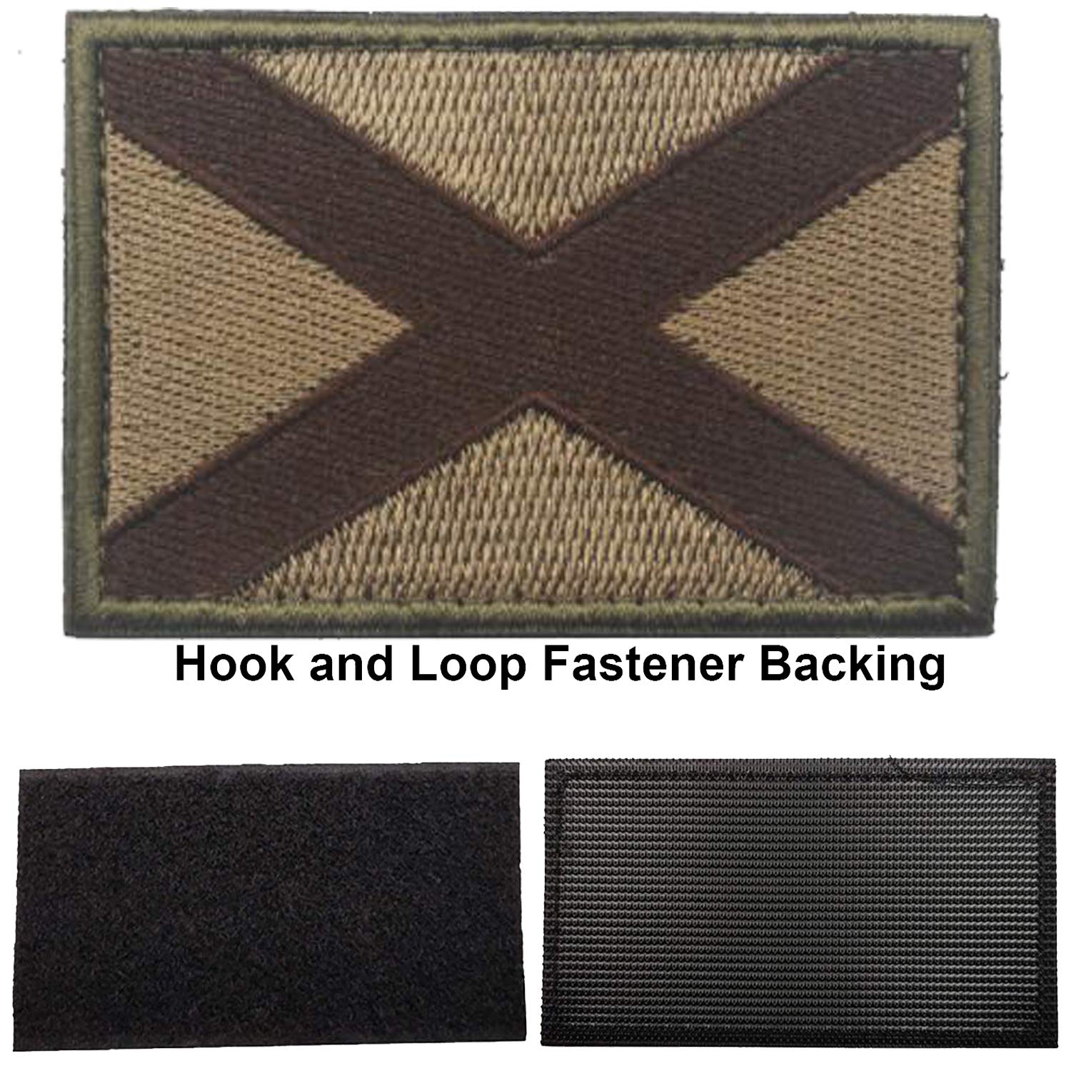 3 Pack Alabama Flag Patch, USA US American Alabama State Flag Embroidered Patches, Fastener Backing Hook and Loop Attach - Emblem Badge Decorative Applique for Military Uniform Tactical Bag Jacket - Image 6