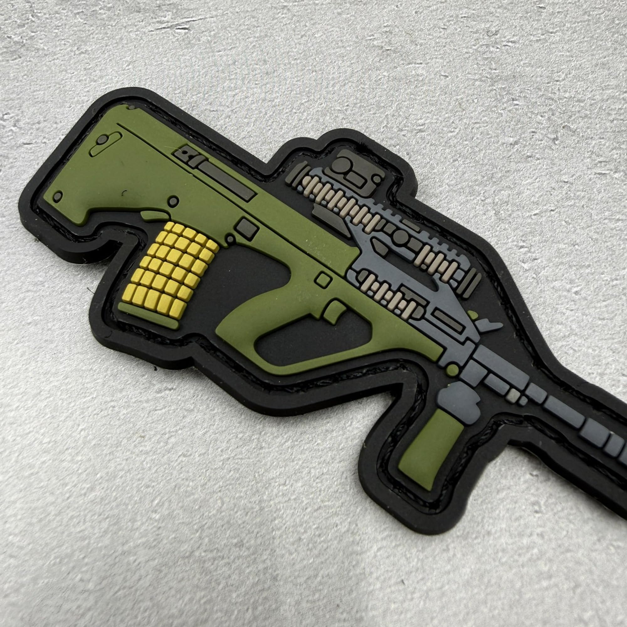 3D PVC Tactical Morale Patches, Q Version Weapon Design, Hook Backing, Rubber Outdoor Bag Badges (Color-e) - Image 7