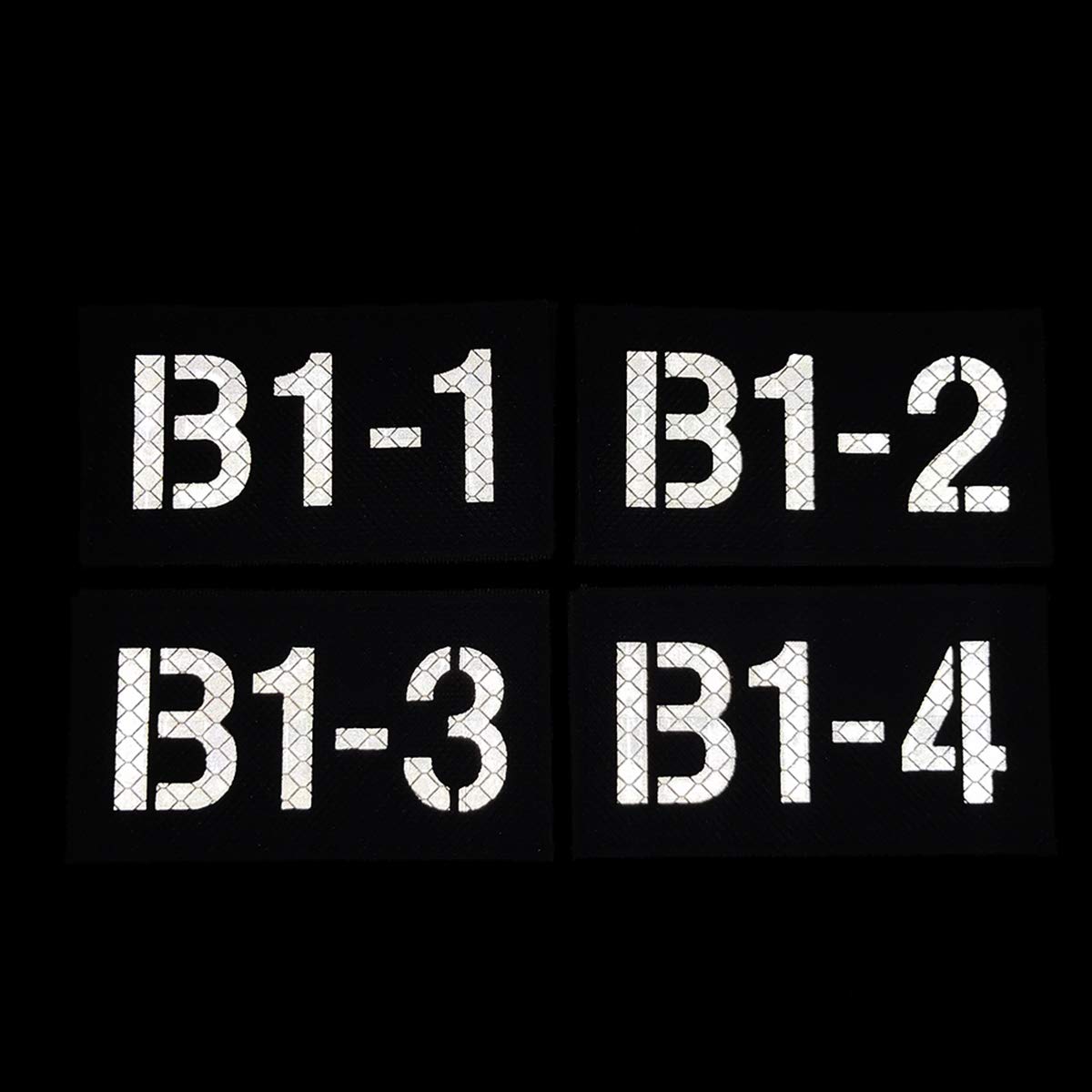 4 Pack Custom Call Sign Infrared Reflective Patches, Tactical Military Badges Appliques with Hook and Loop Fastener Backing - Image 2