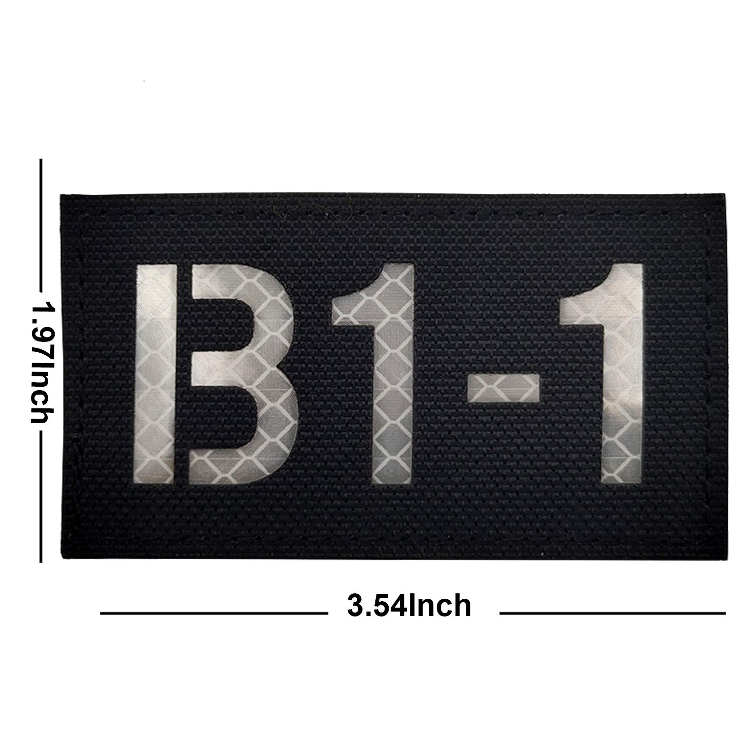 4 Pack Custom Call Sign Infrared Reflective Patches, Tactical Military Badges Appliques with Hook and Loop Fastener Backing - Image 3