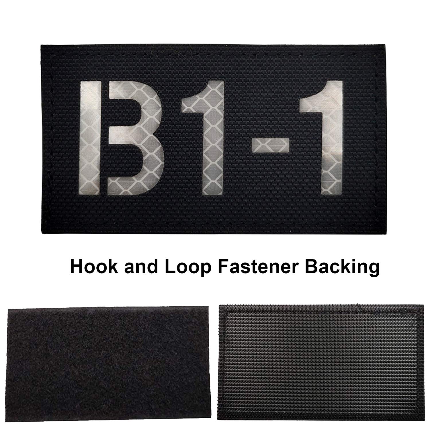 4 Pack Custom Call Sign Infrared Reflective Patches, Tactical Military Badges Appliques with Hook and Loop Fastener Backing - Image 4