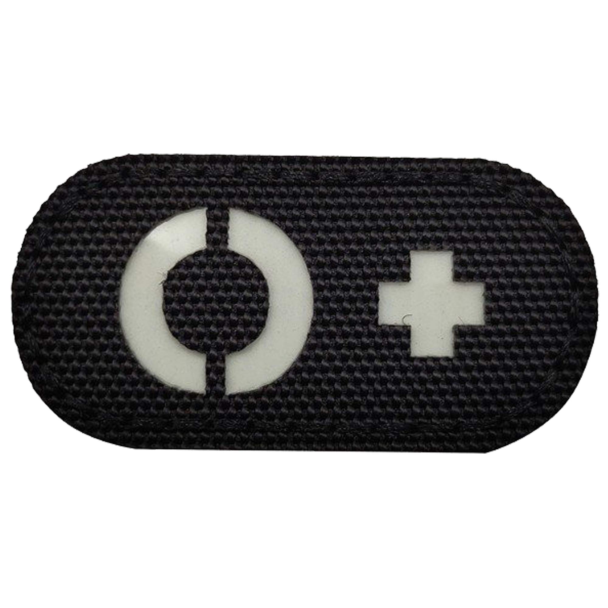 4 Pack Glow Dark Blood Type O Positive POS Reflective Patches, Emblem Tactical Military Badges with Hook Loop Fastener Backing - Image 9