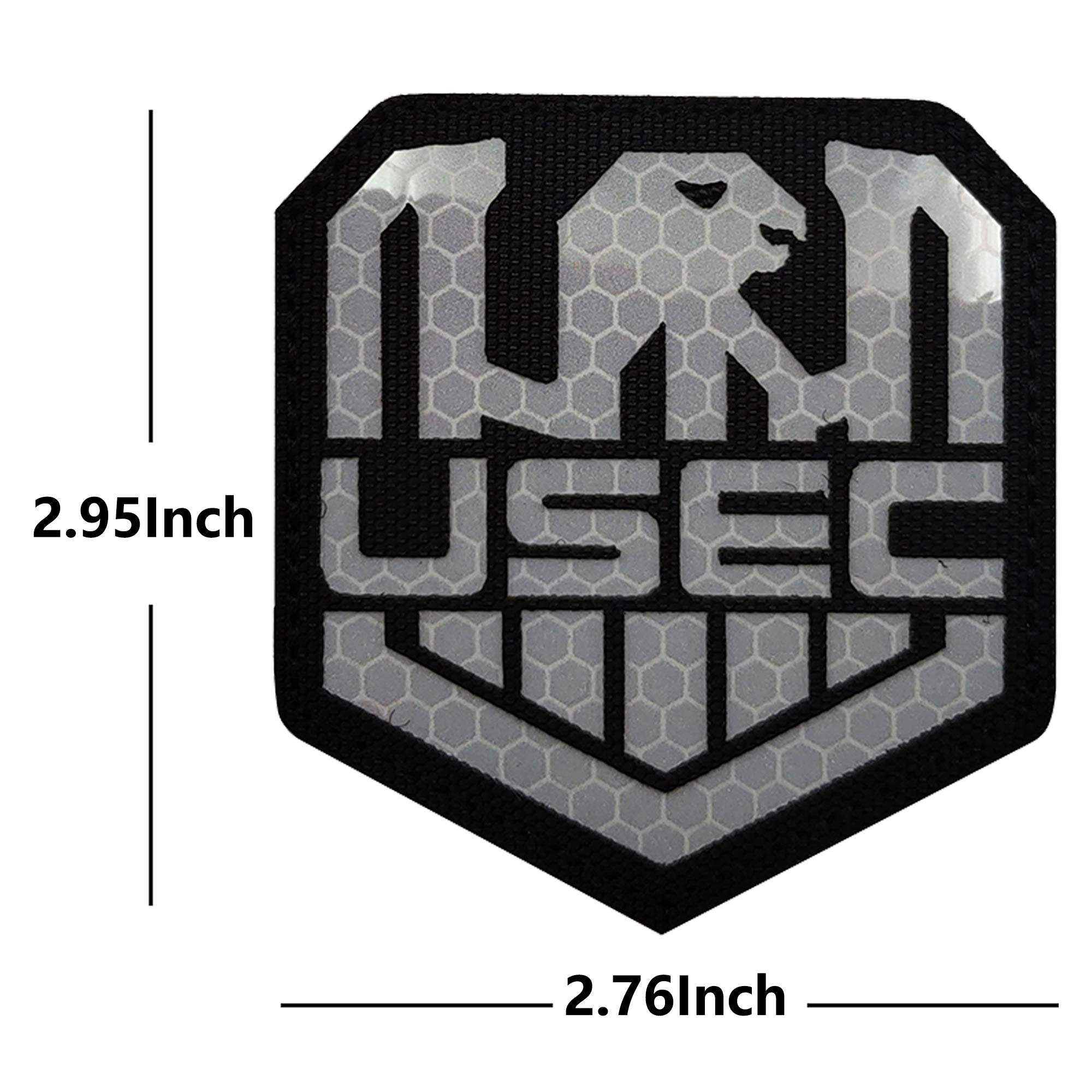 4 Pack Russia Escape from Tarkov Bear USEC IR Infrared Reflective Patch - Tactical Military Badges Decorative Appliques - Hook and Loop Fastener Backing - Image 4