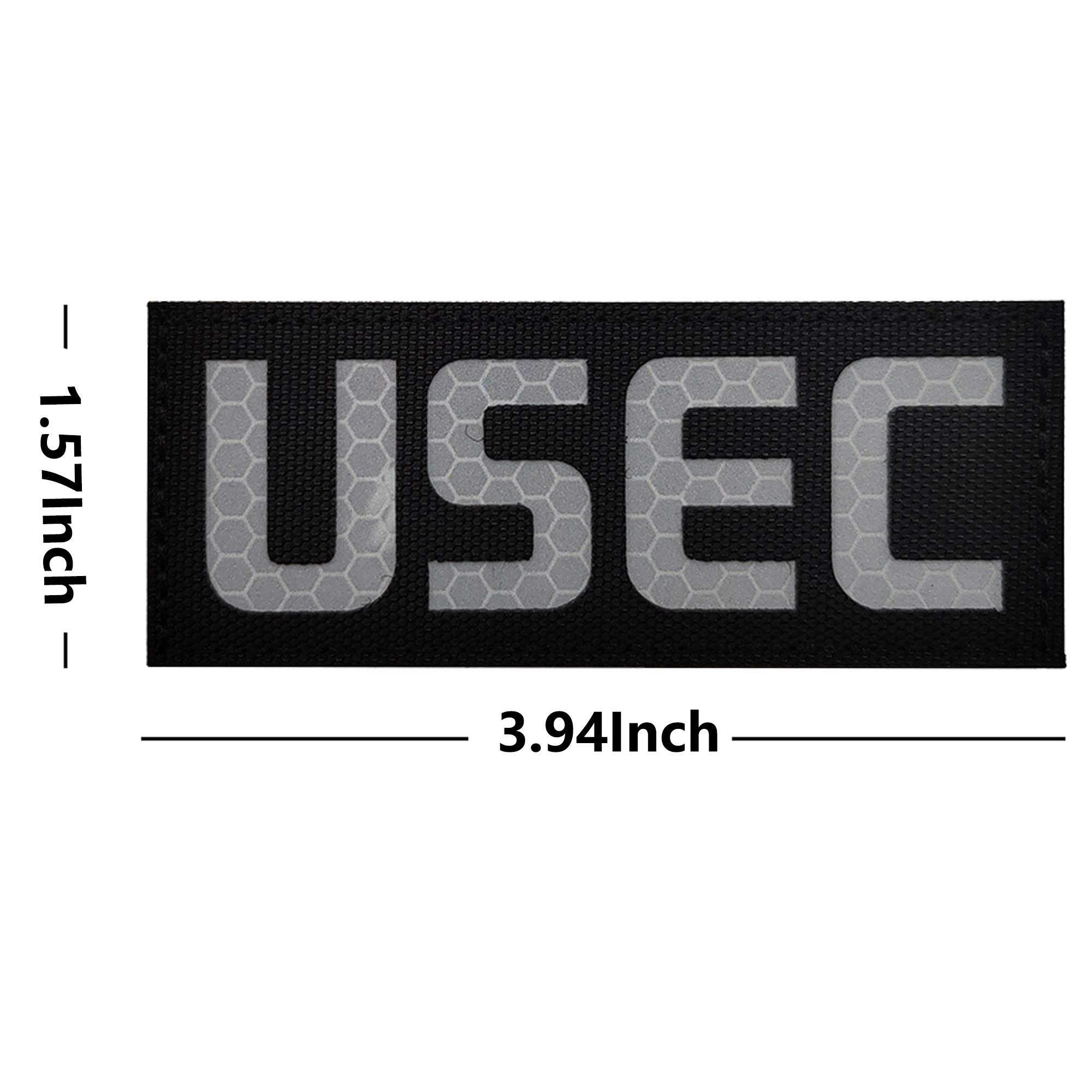 4 Pack Russia Escape from Tarkov Bear USEC IR Infrared Reflective Patch - Tactical Military Badges Decorative Appliques - Hook and Loop Fastener Backing - Image 6