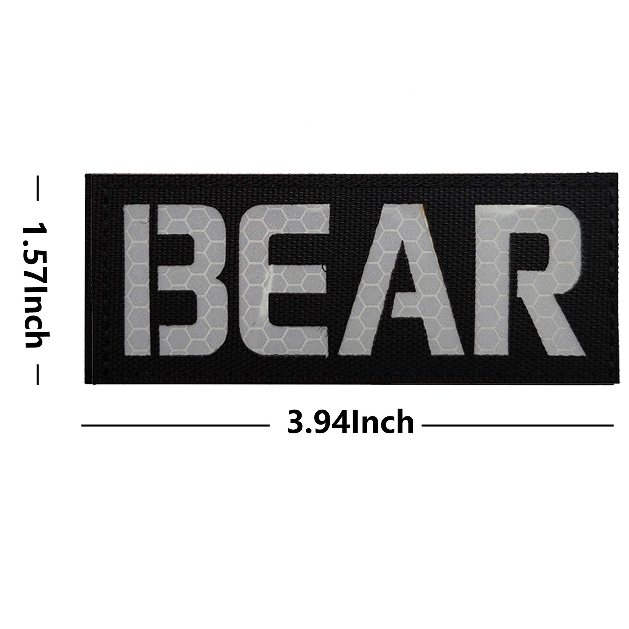 4 Pack Russia Escape from Tarkov Bear USEC IR Infrared Reflective Patch - Tactical Military Badges Decorative Appliques - Hook and Loop Fastener Backing - Image 7