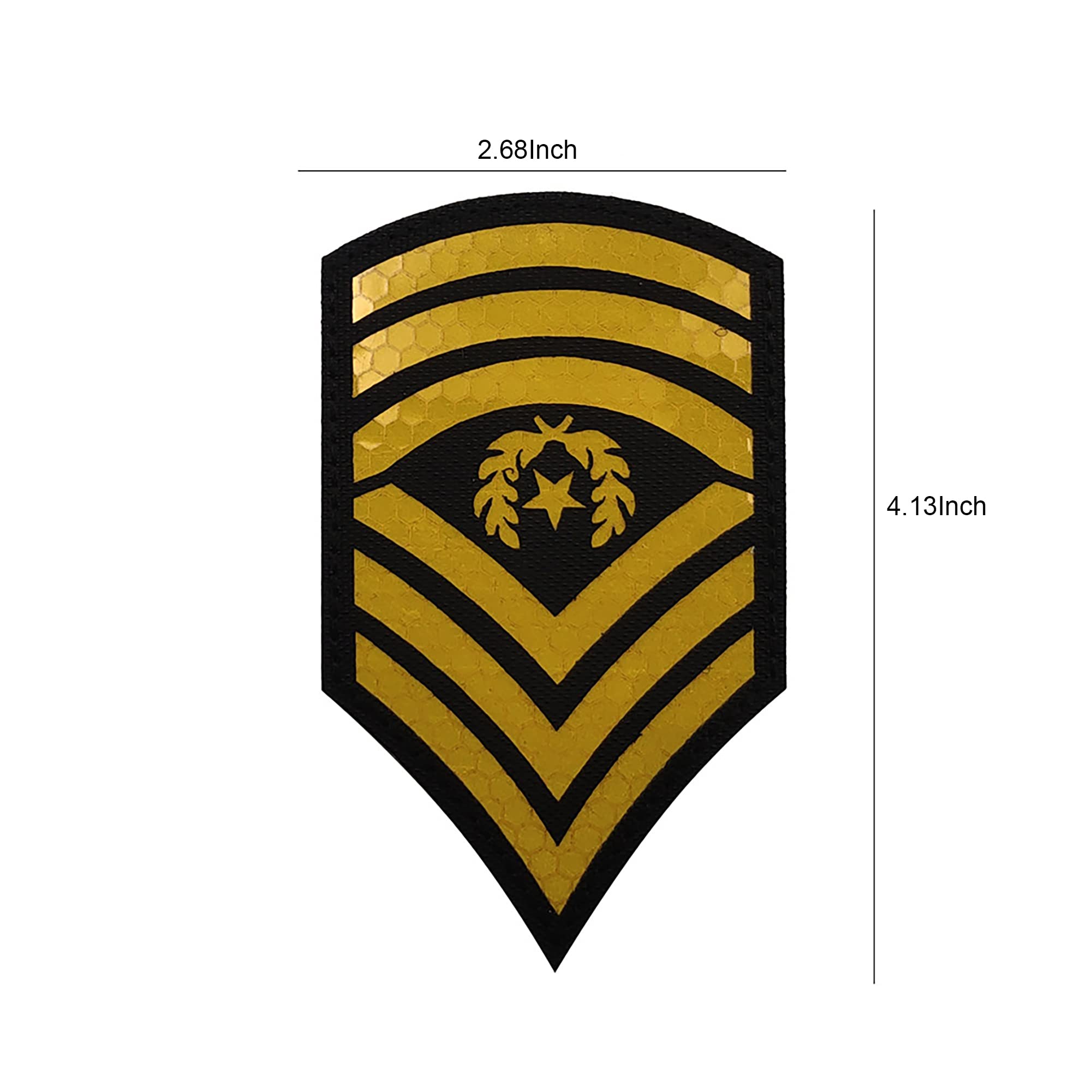 6 Pack Infrared Reflective Patch American Flag Army Rank 101st Airborne Division Applique Patches Tactical Emblem Military Morale Badges - Image 7