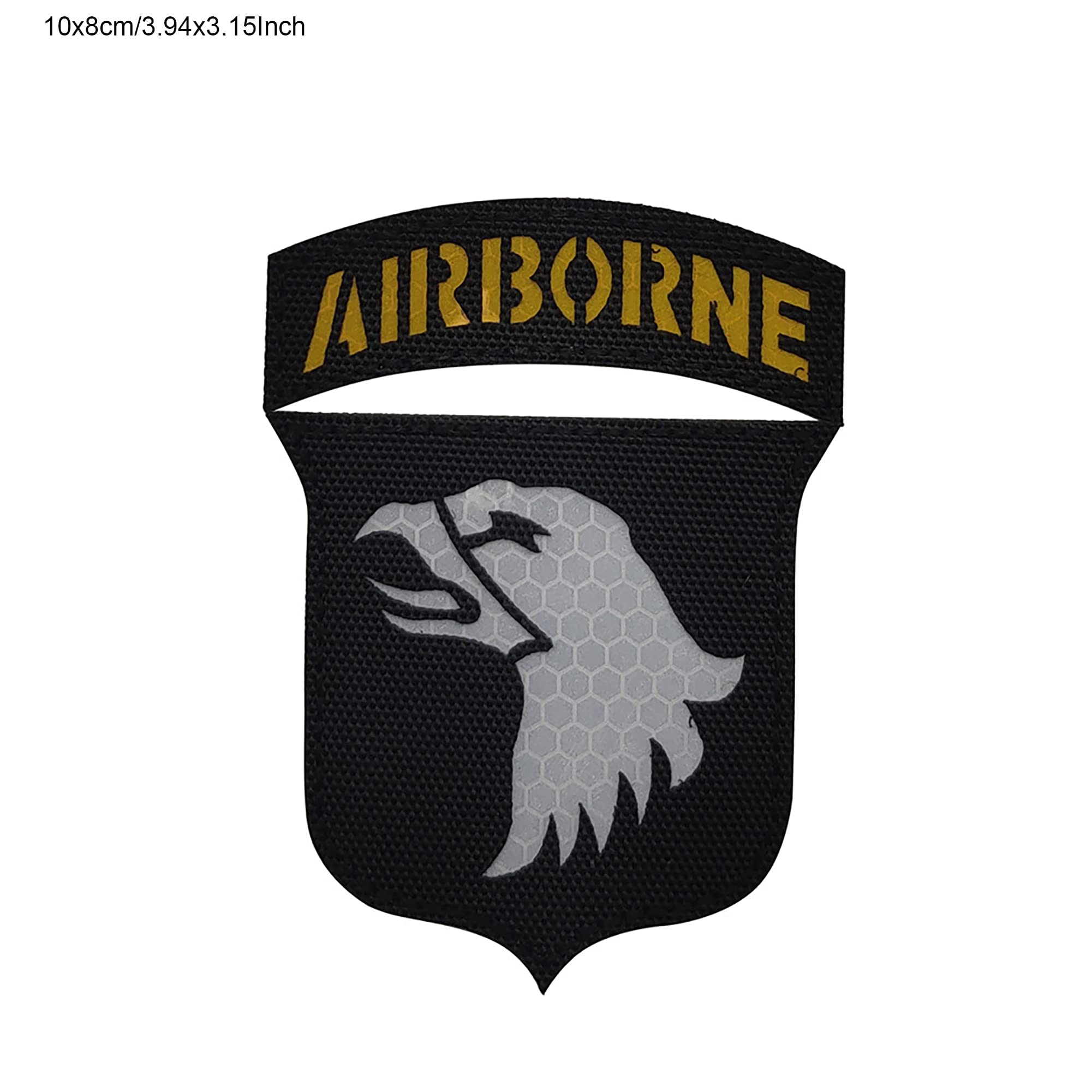 6 Pack Infrared Reflective Patch American Flag Army Rank 101st Airborne Division Applique Patches Tactical Emblem Military Morale Badges - Image 8