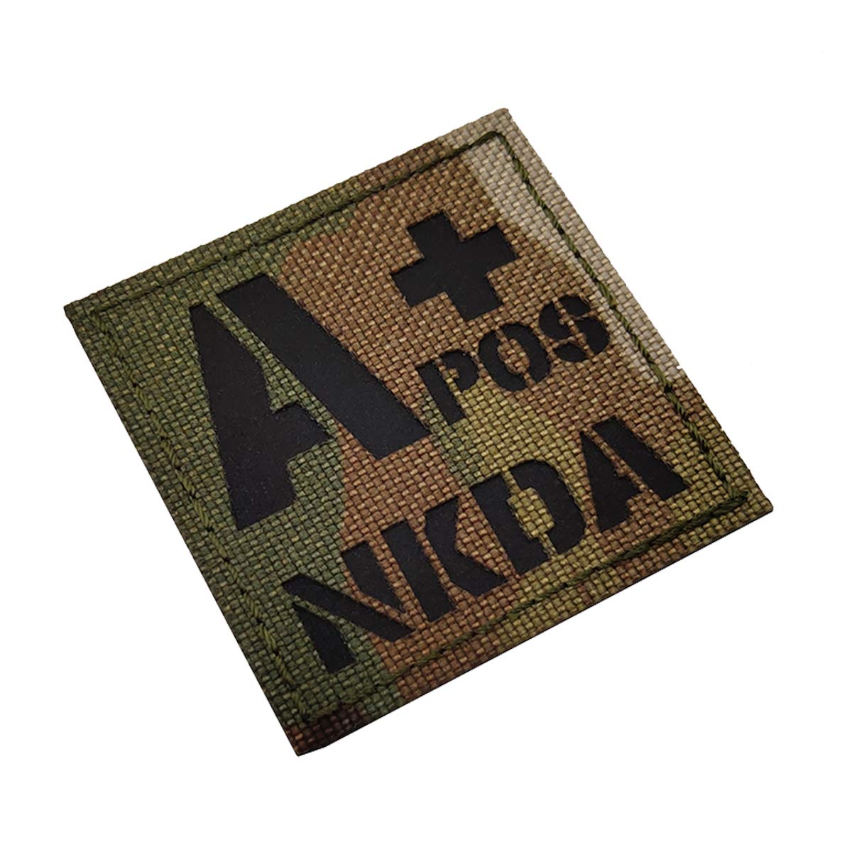 A Positive Blood Type Patch, A POS A+ NKDA Infrared Reflective Medical Patches, Hook and Loop Fastener Backing - 1.97 x 1.97 Inch - Bundle of 3 Pieces - No Known Drug Allergies - Image 4
