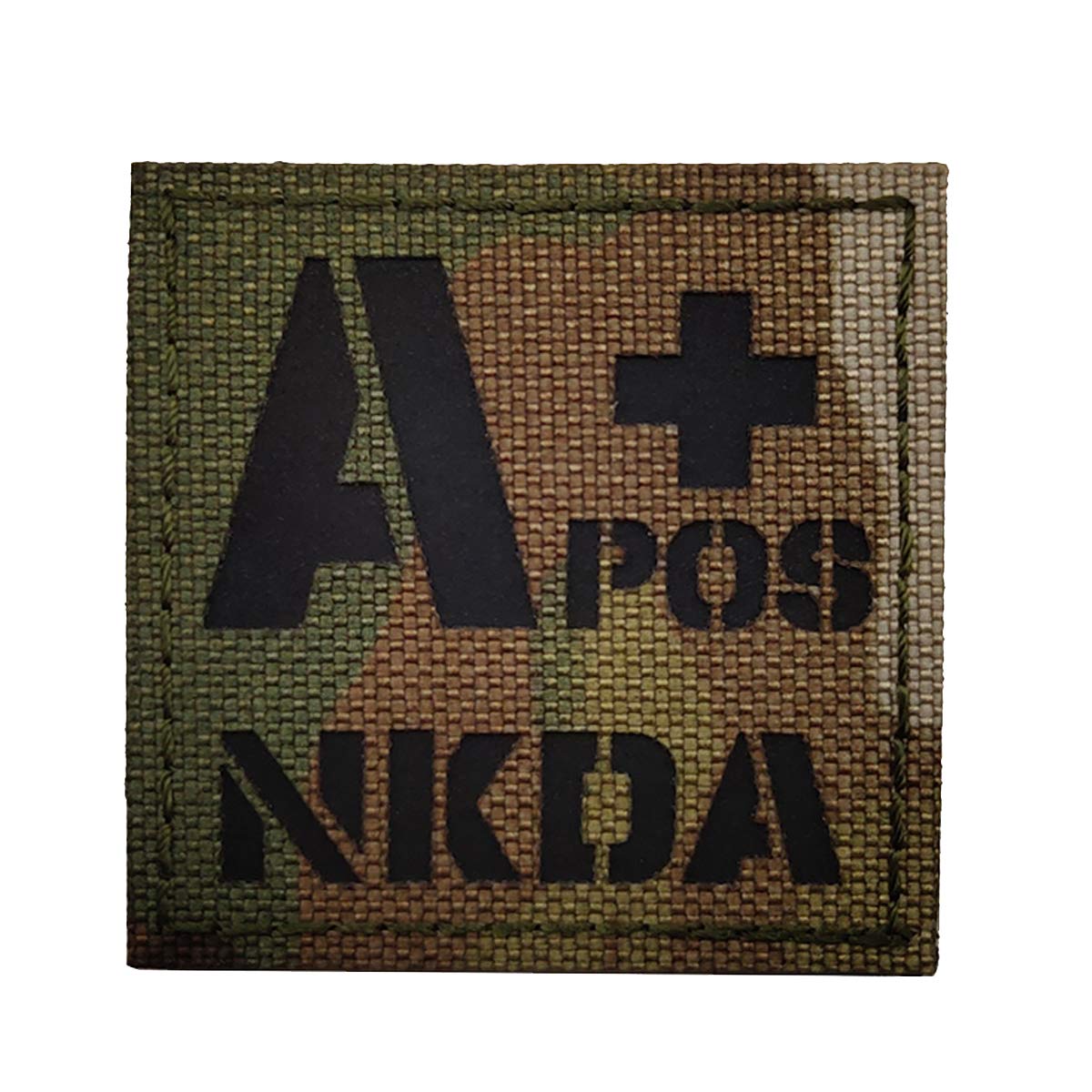 A Positive Blood Type Patch, A POS A+ NKDA Infrared Reflective Medical Patches, Hook and Loop Fastener Backing - 1.97 x 1.97 Inch - Bundle of 3 Pieces - No Known Drug Allergies - Image 6
