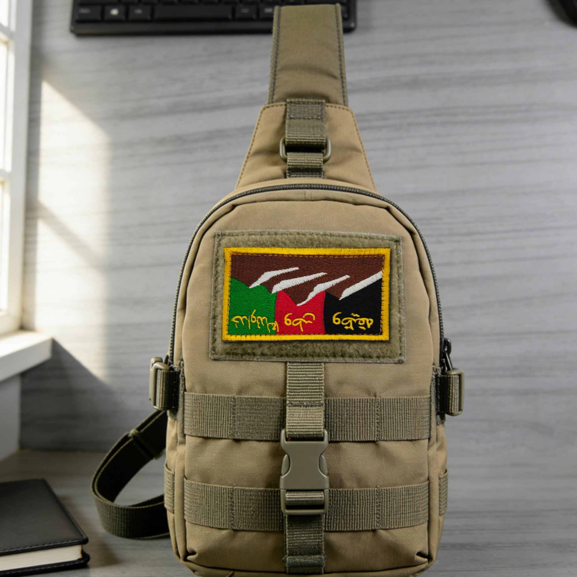 Special Forces Commando Embroidered Patch, Shield Shape with Hook and Loop Backing, Afghan Flag Tactical Clothing Patch, 5.12 x 3.03 Inches, 2 Pack - Image 6