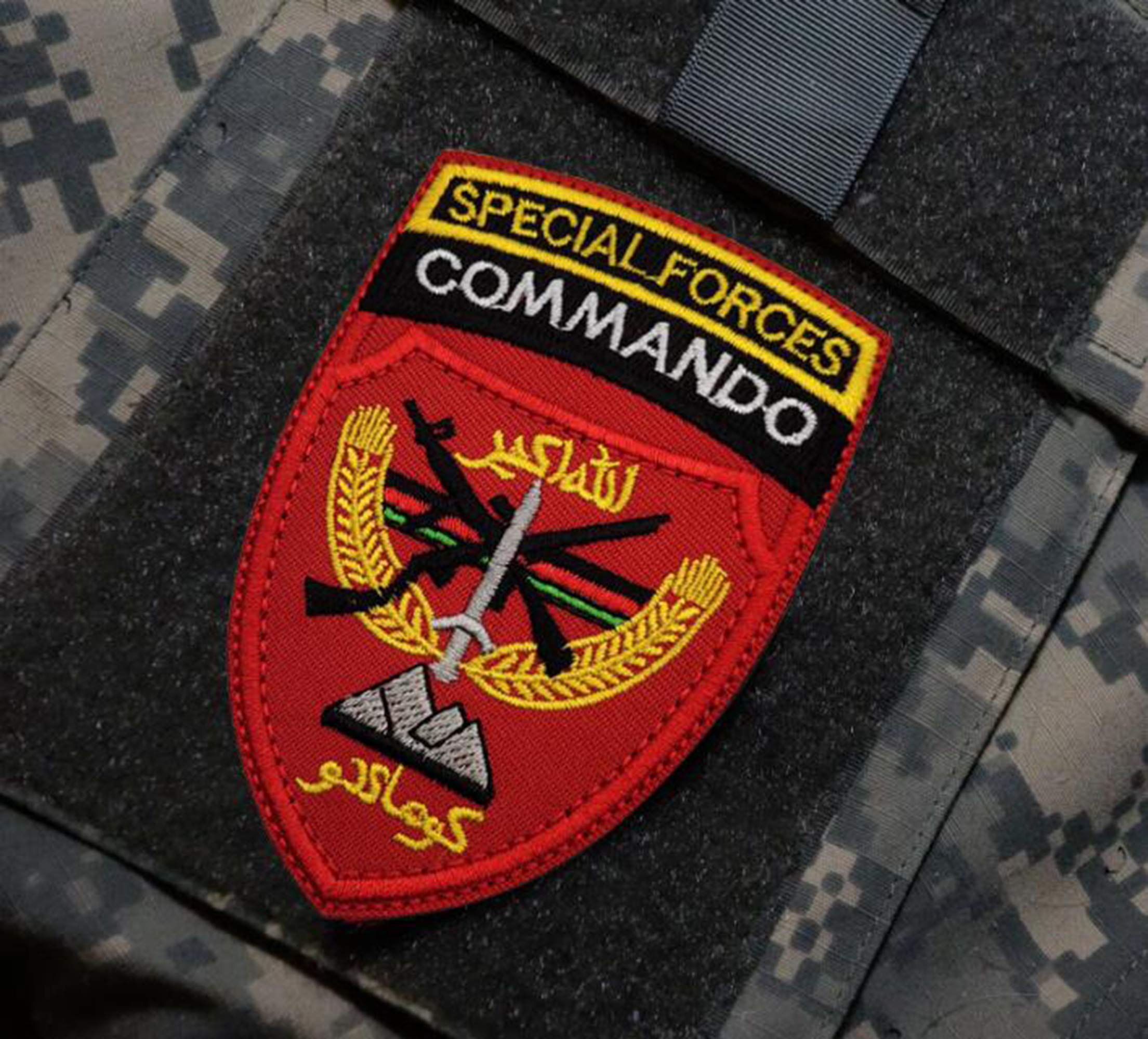 Afghanistan Special Forces Commando Patches Embroidered Tactical Military Morale Badges DIY Appliques Fastener Hook and Loop Backing Embroidery Patch - Image 4
