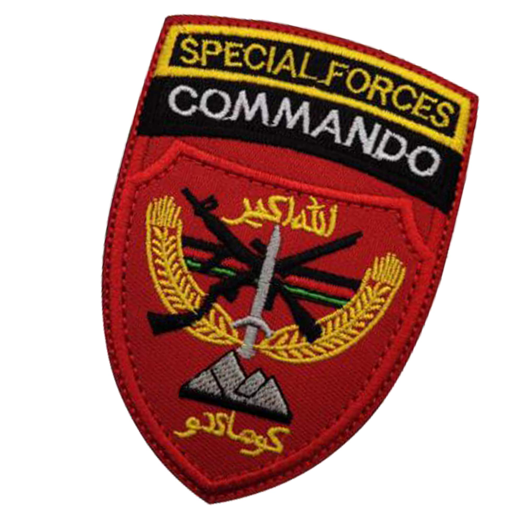 Afghanistan Special Forces Commando Patches Embroidered Tactical Military Morale Badges DIY Appliques Fastener Hook and Loop Backing Embroidery Patch - Image 6
