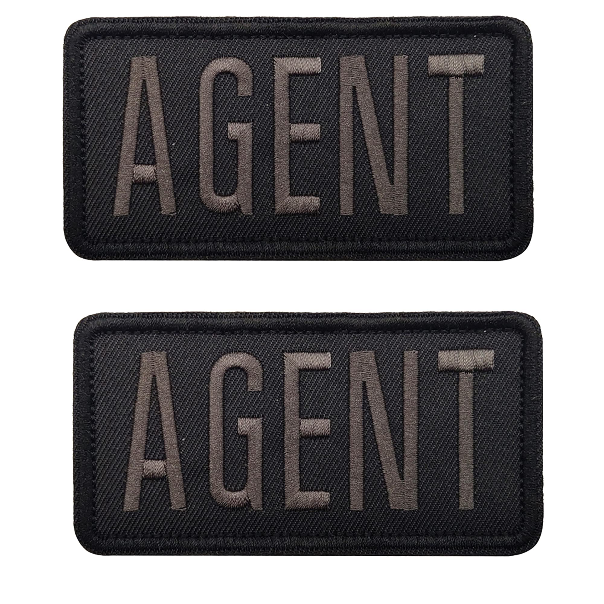 Agent Embroidered Patches Appliques Military Tactical Halloween Cosplay Costume Sewing Applique Emblem Armband Badges for Motorcycle Rider or Bikers Veteran Vest (10x5cm/3.94x1.97Inch)