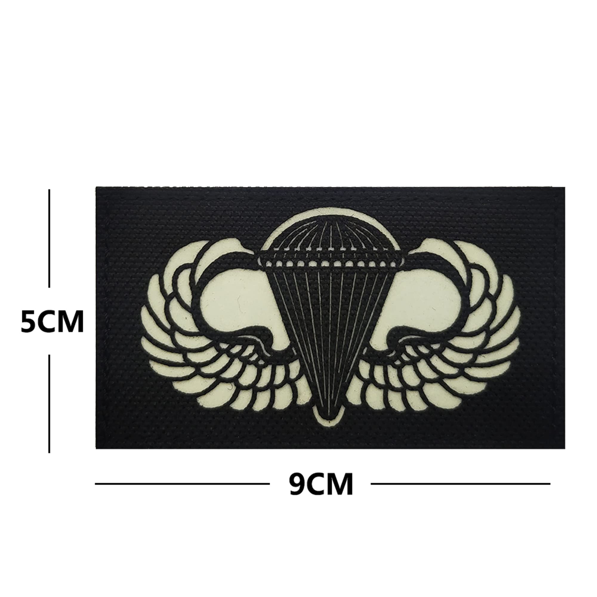 Air Force Glowing Dark Patches Us Army Airborne Parachutist Paratrooper Jump Wings Appliques Patch Tactical Emblem Badges - Image 4