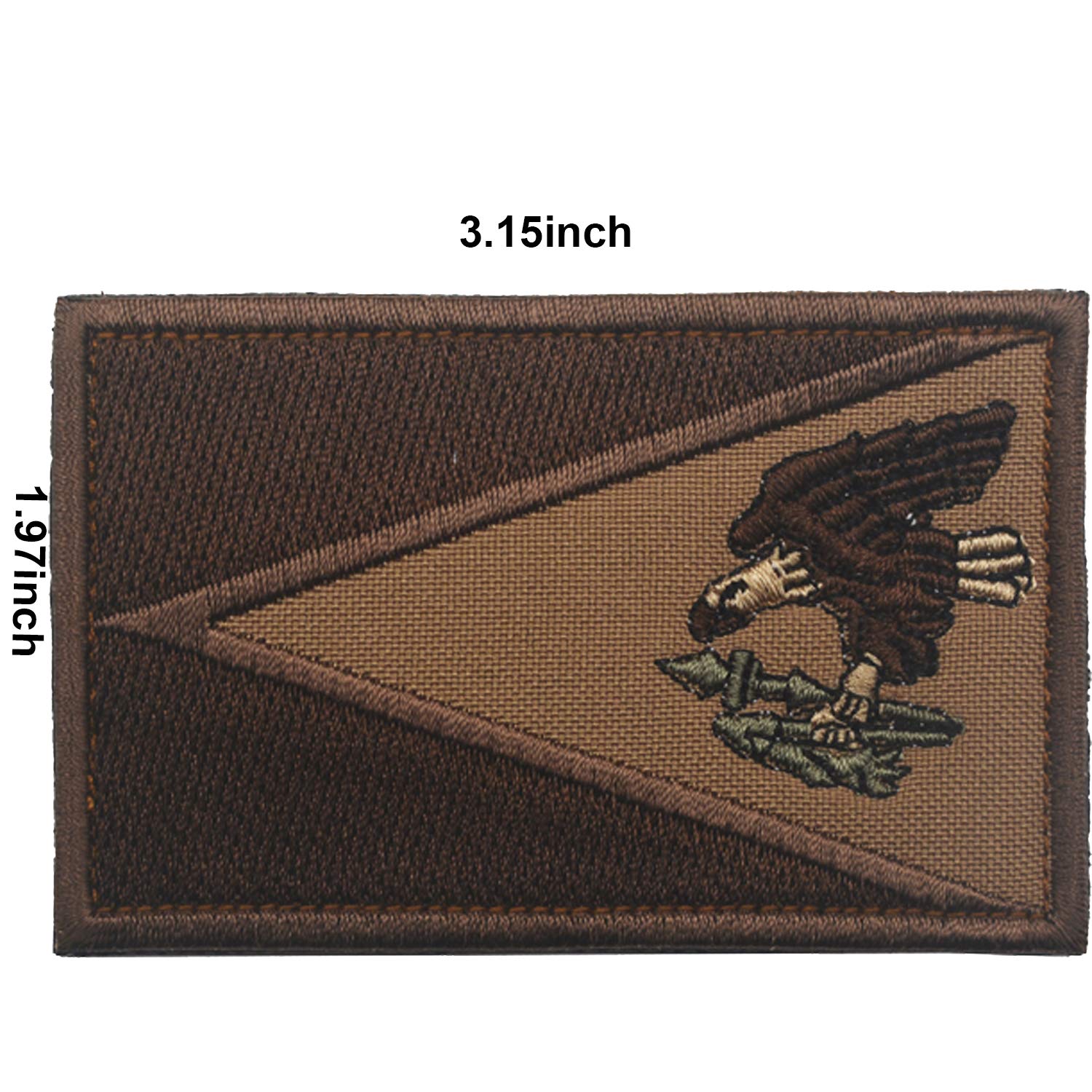 American Samoa of The United States National Flag Embroidered Hook & Loop Patch Tactical Military Morale Emblem Patches Applique Badge 2PCS - Image 2