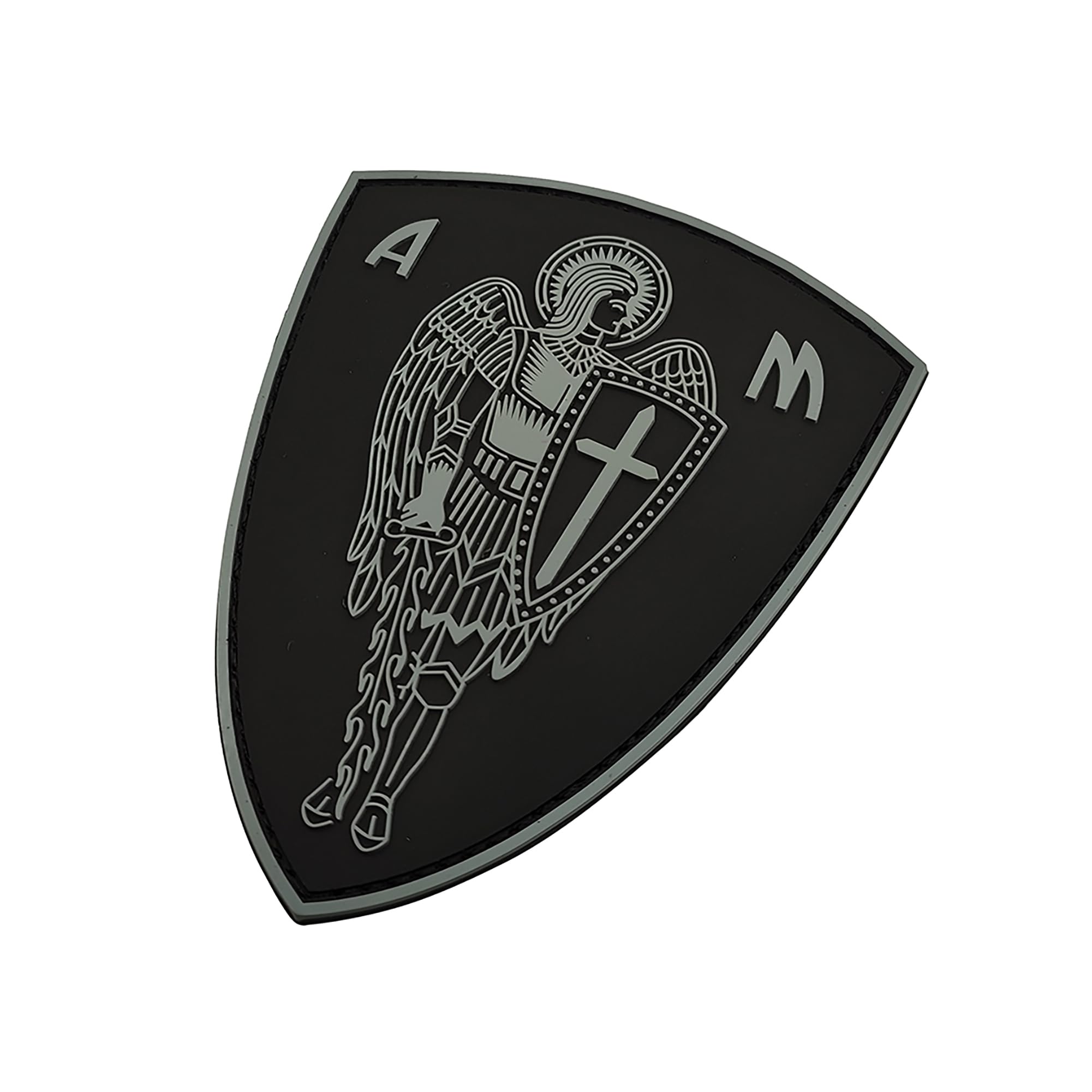 Archangel Cross Sword Shield Protection 3D PVC Rubber Patches with Fastener Hook and Loop Backing Tactical Military Armband Emblem Badges Decorative Appliques - Image 6