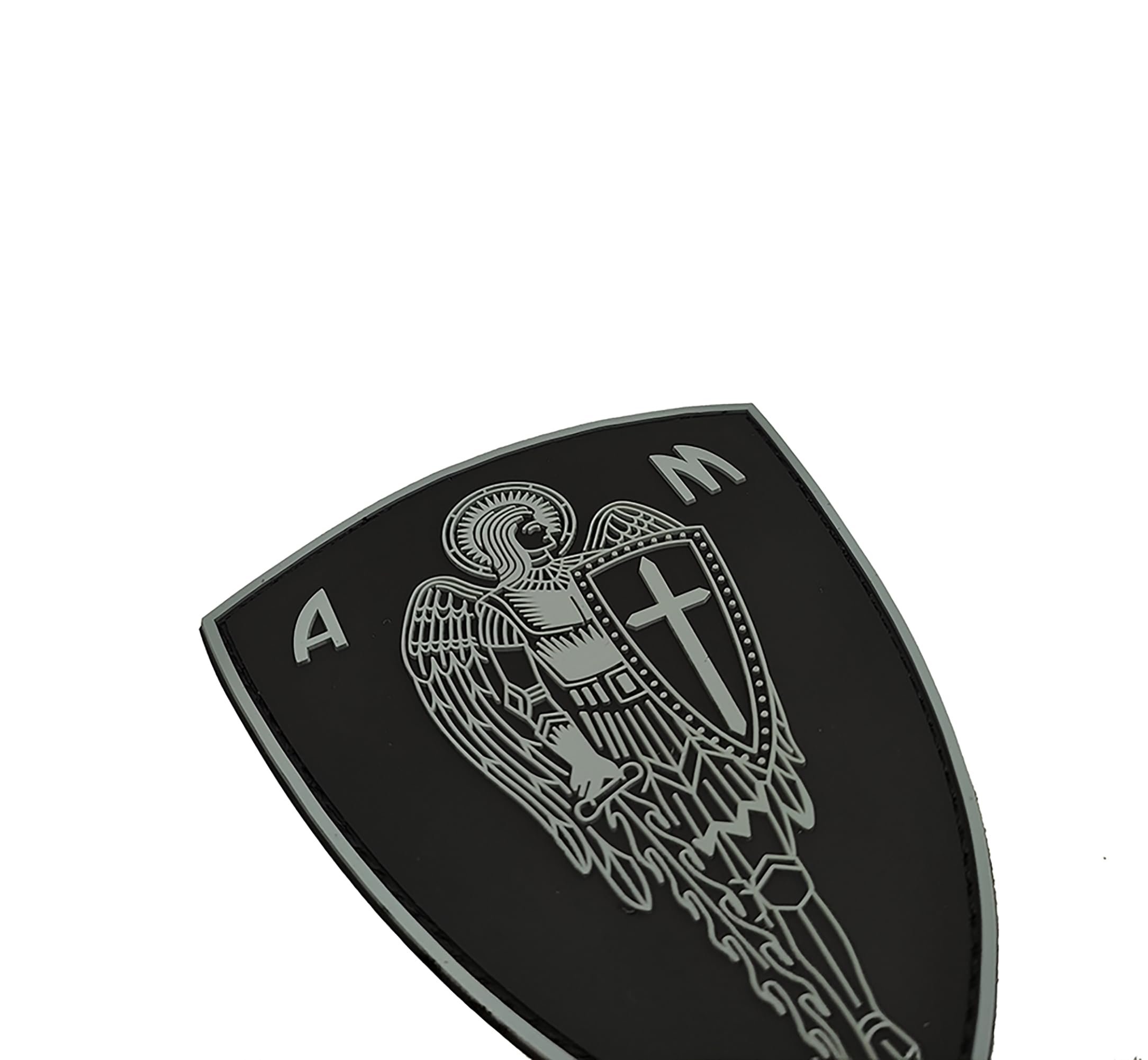 Archangel Cross Sword Shield Protection 3D PVC Rubber Patches with Fastener Hook and Loop Backing Tactical Military Armband Emblem Badges Decorative Appliques - Image 7