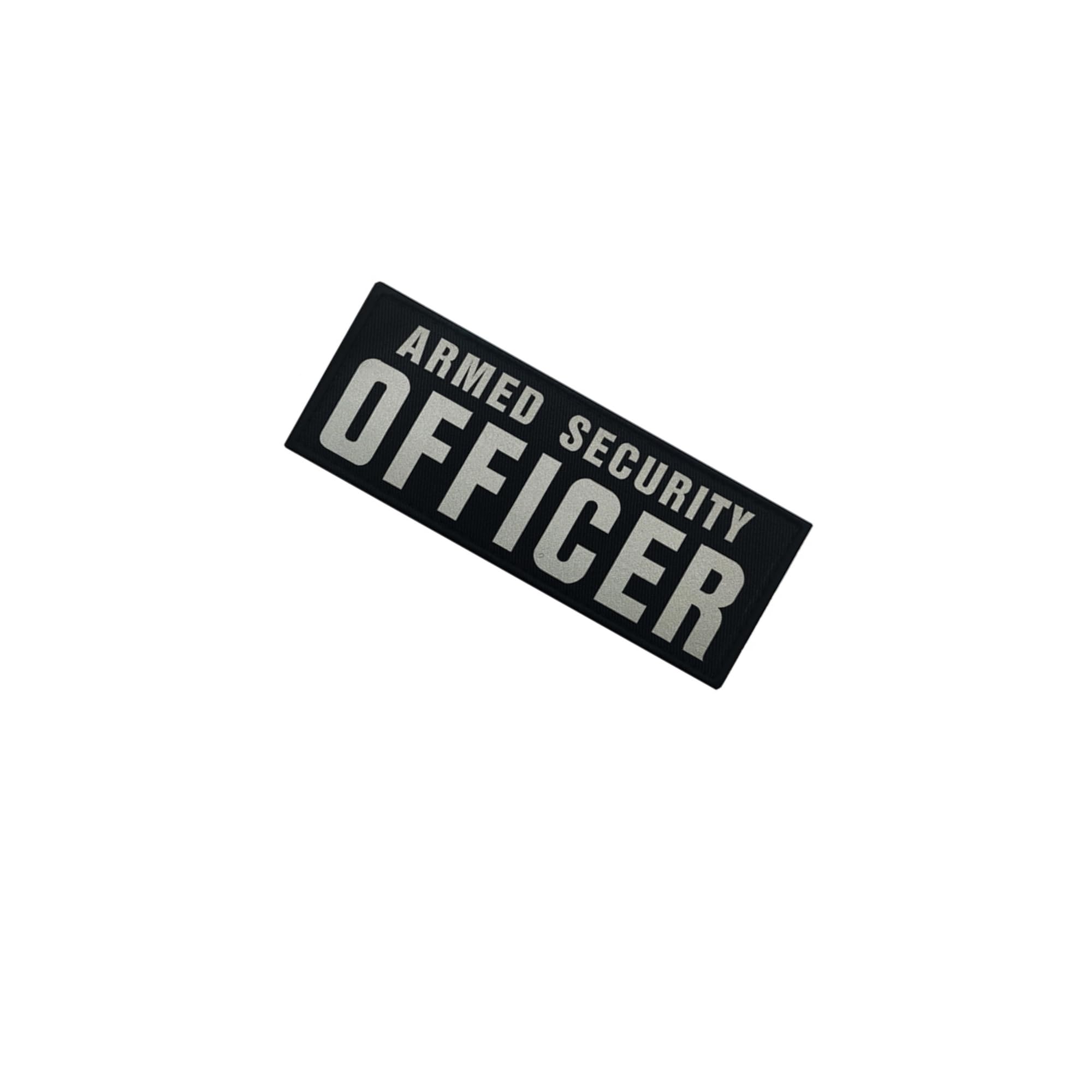 Armed Security Officer Reflective Patches with Hook and Loop Backing, 2-Pack, Black - Image 6