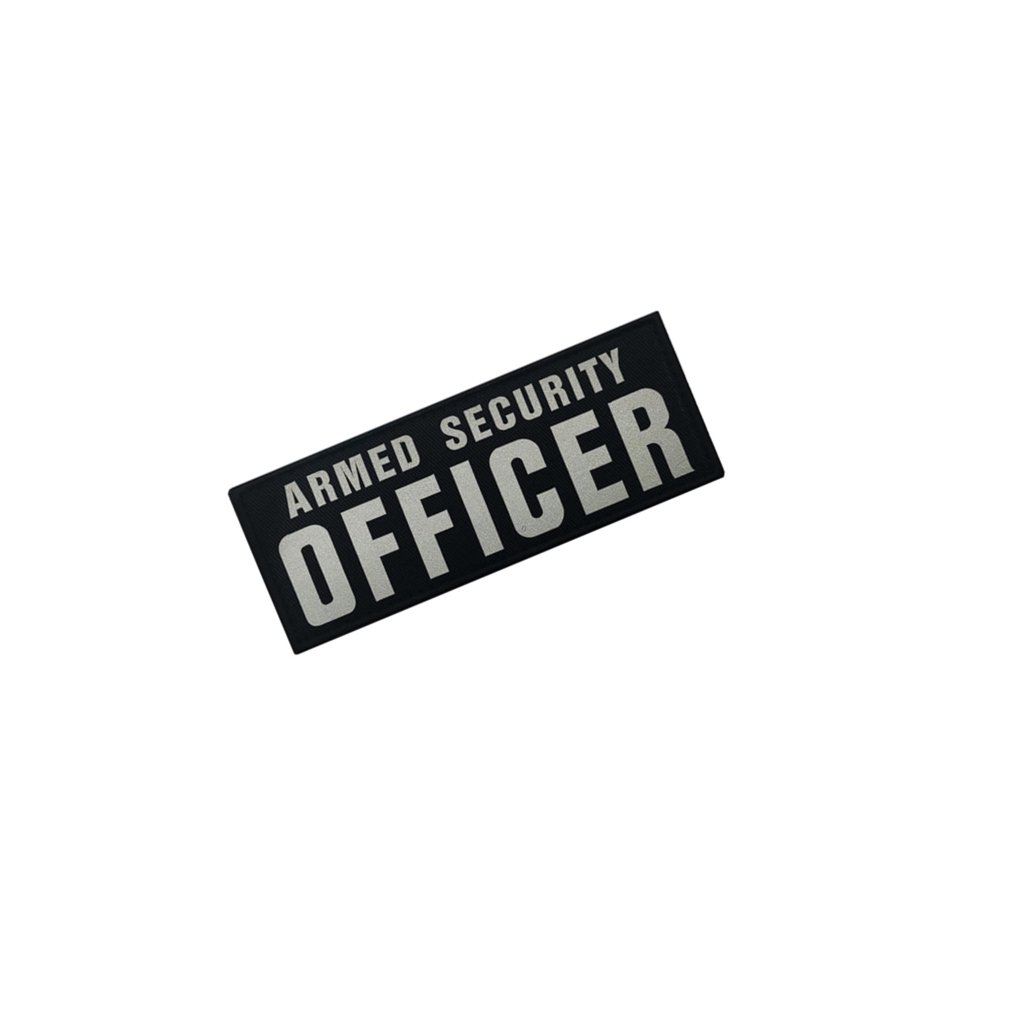 Armed Security Officer Reflective Patches with Hook and Loop Backing, 2-Pack, Black - Image 7