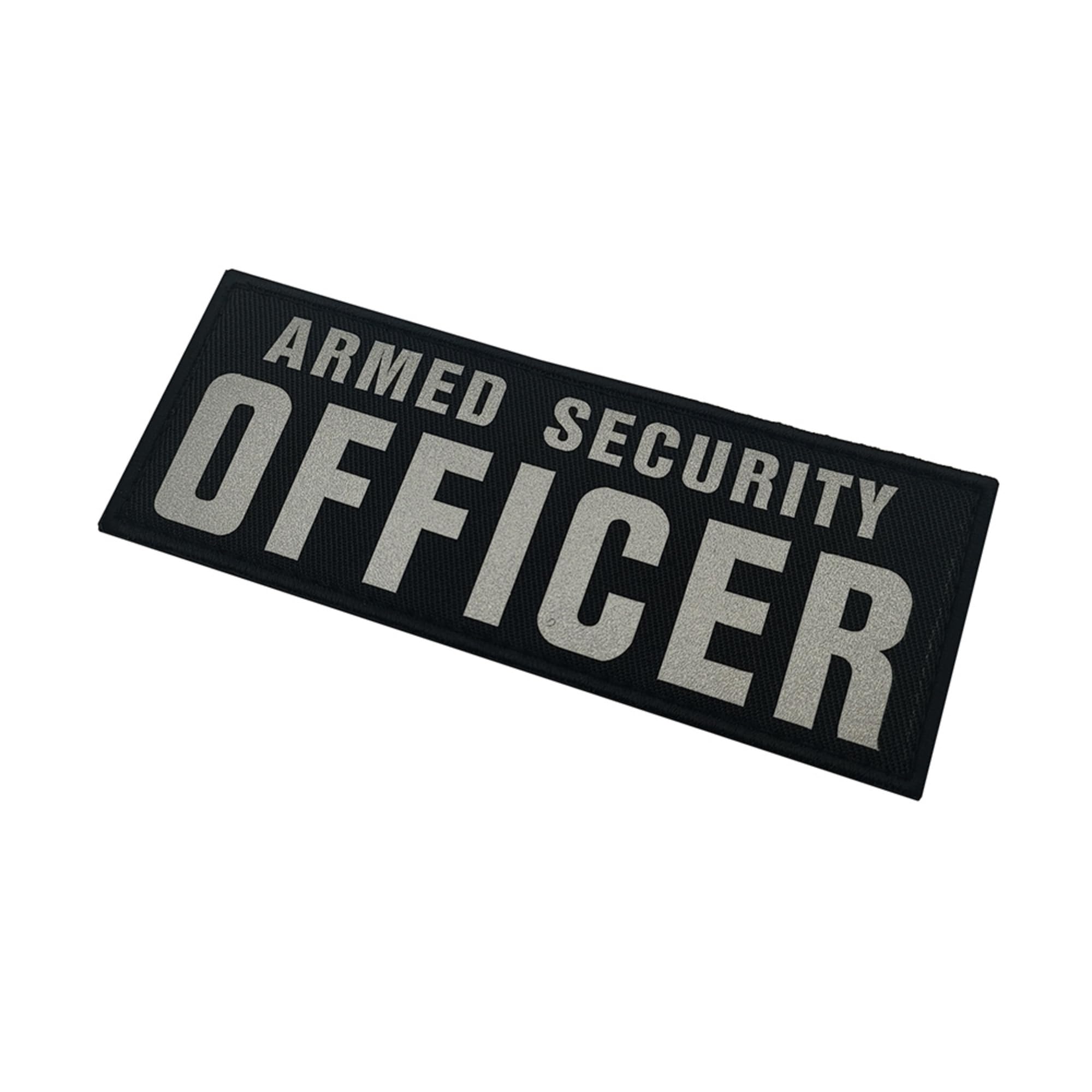 Armed Security Officer Reflective Patches with Hook and Loop Backing, 2-Pack, Black - Image 8
