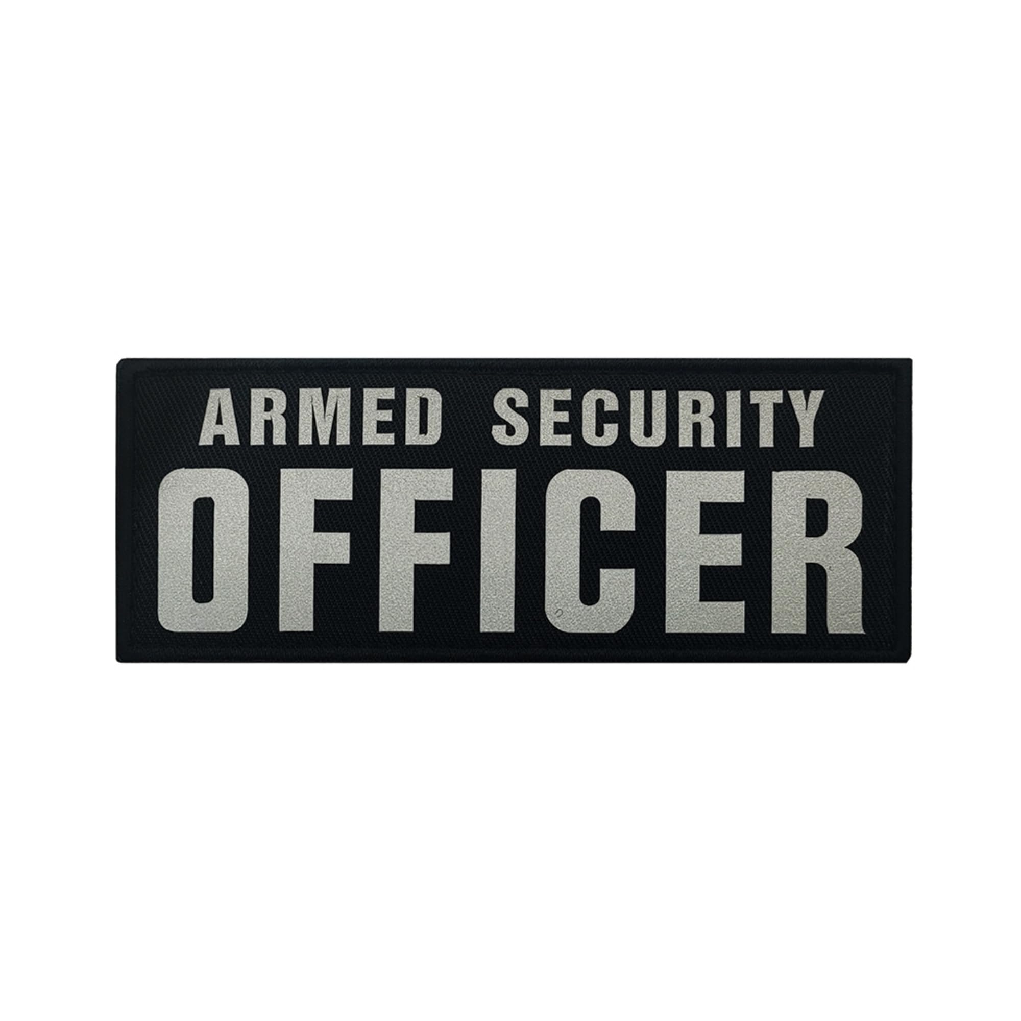 Armed Security Officer Reflective Patches with Hook and Loop Backing, 2-Pack, Black - Image 9