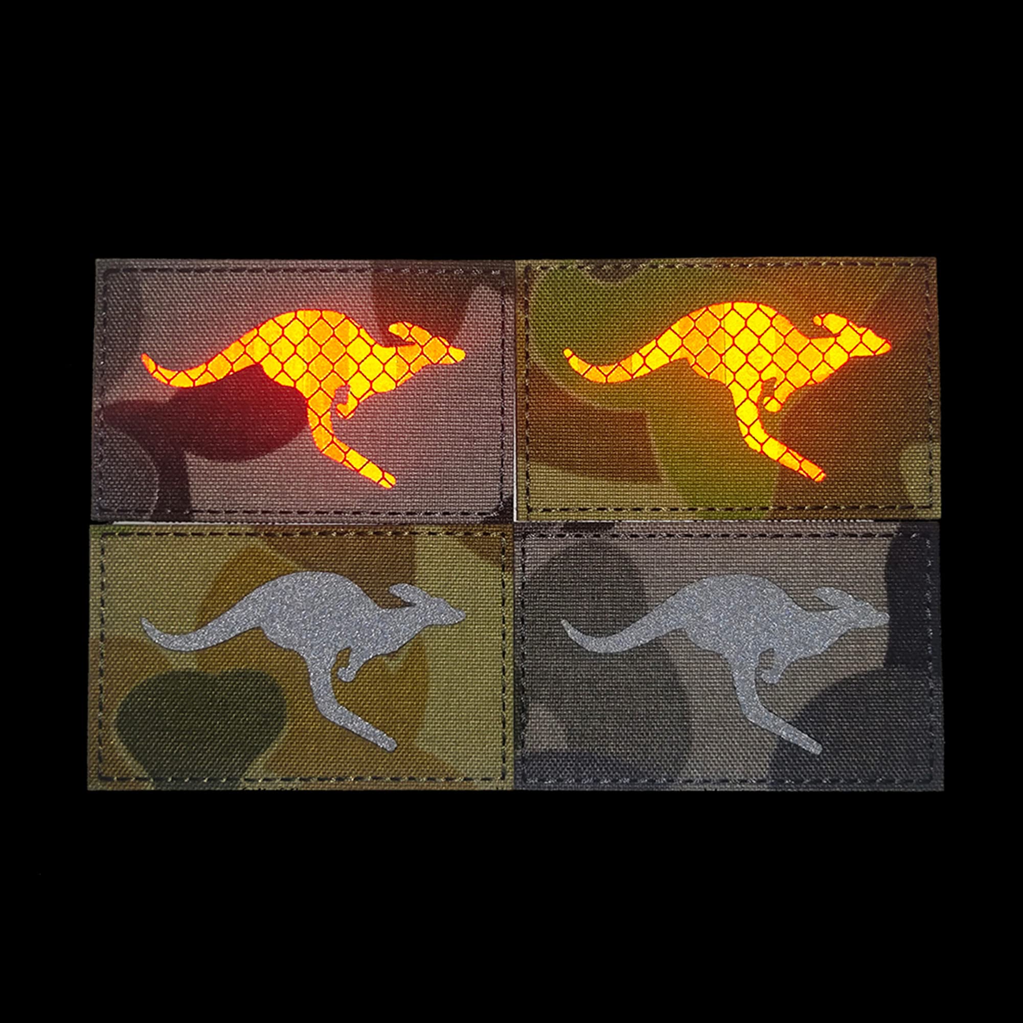 Australian Kangaroo Flag Infrared Reflective Applique Patches Australian Flags Patch Tactical Military Emblem Armband Badges - Image 2