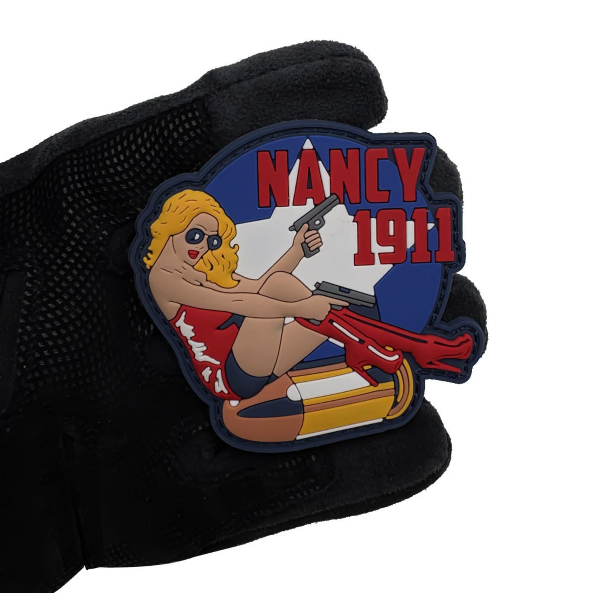 Belle Art Pin-up Girl Tactical Morale Patches, Military Style PVC Badges with Hook and Loop Backing, Set of 4 - Image 7
