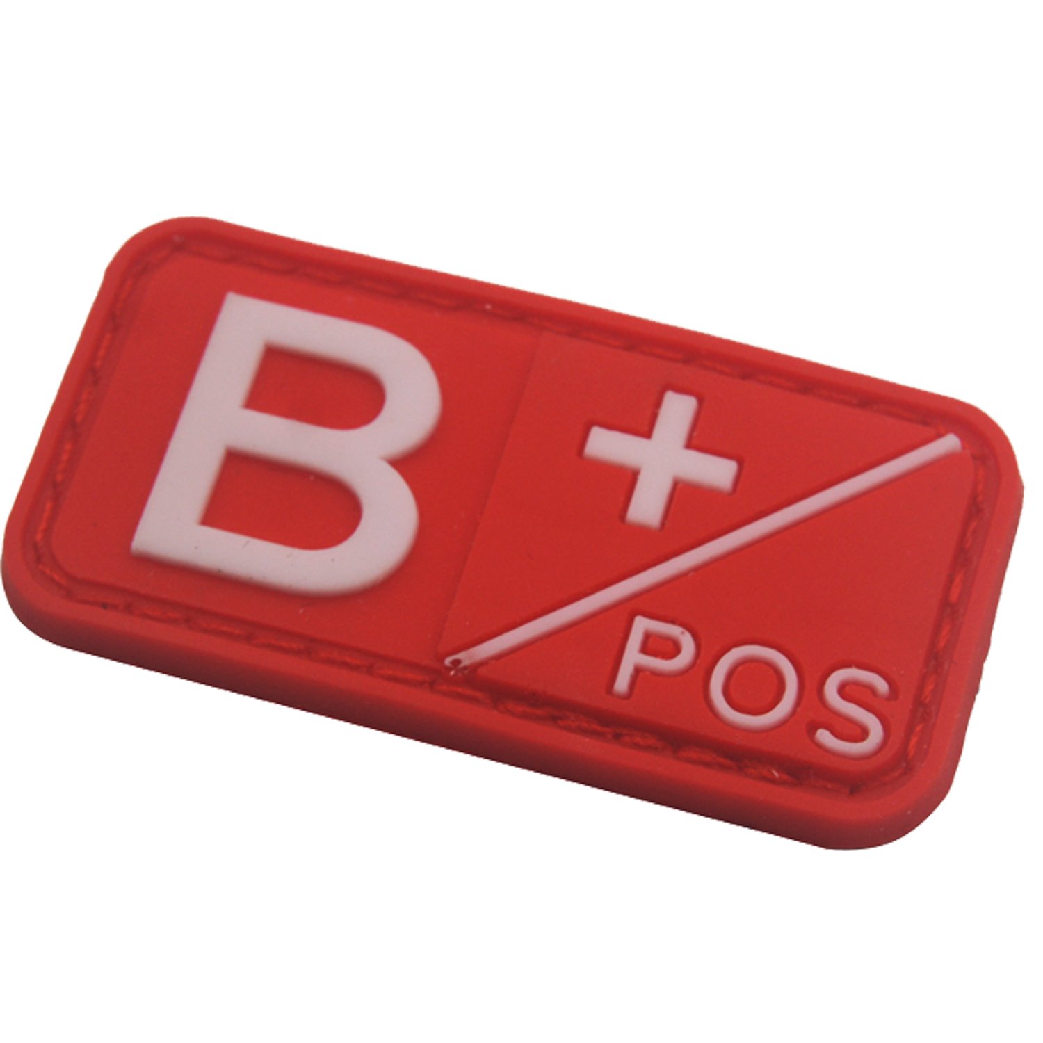 Blood Type Patch Kit B Pos, Tactical Type B Positive 3D PVC Rubber Fastener Patches, 1.97 X 0.98 Inch Sized, Bundle 4 Pieces. - Image 5