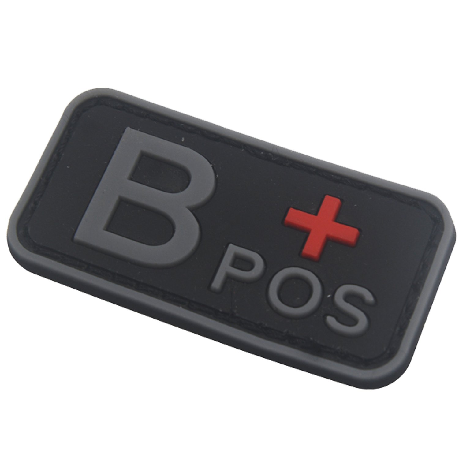 Blood Type Patch Kit B Pos, Tactical Type B Positive 3D PVC Rubber Fastener Patches, 1.97 X 0.98 Inch Sized, Bundle 4 Pieces. - Image 6