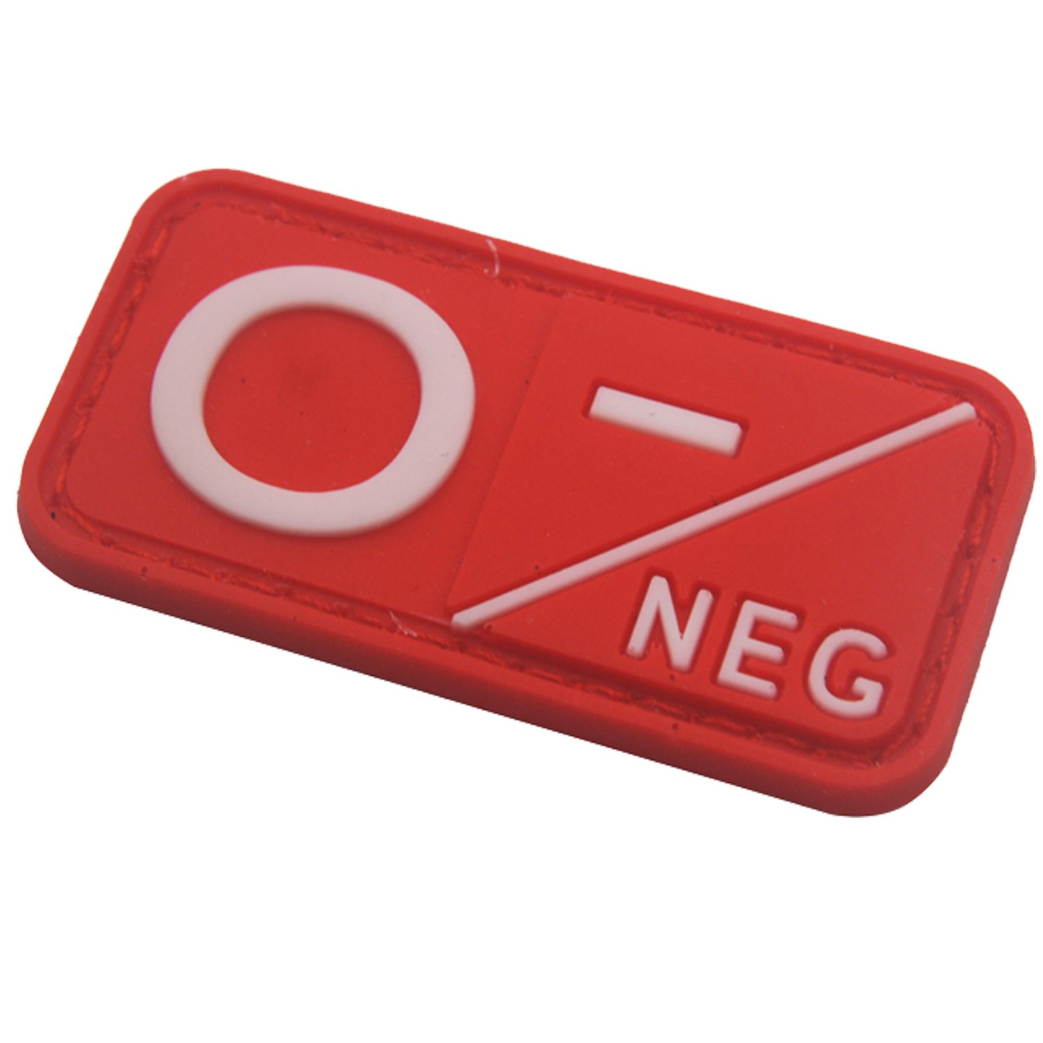 Blood Type Patch Kit O Neg, Tactical Type O Negative 3D PVC Rubber Fastener Patches, 1.97 X 0.98 Inch Sized, Bundle 4 Pieces - Image 4