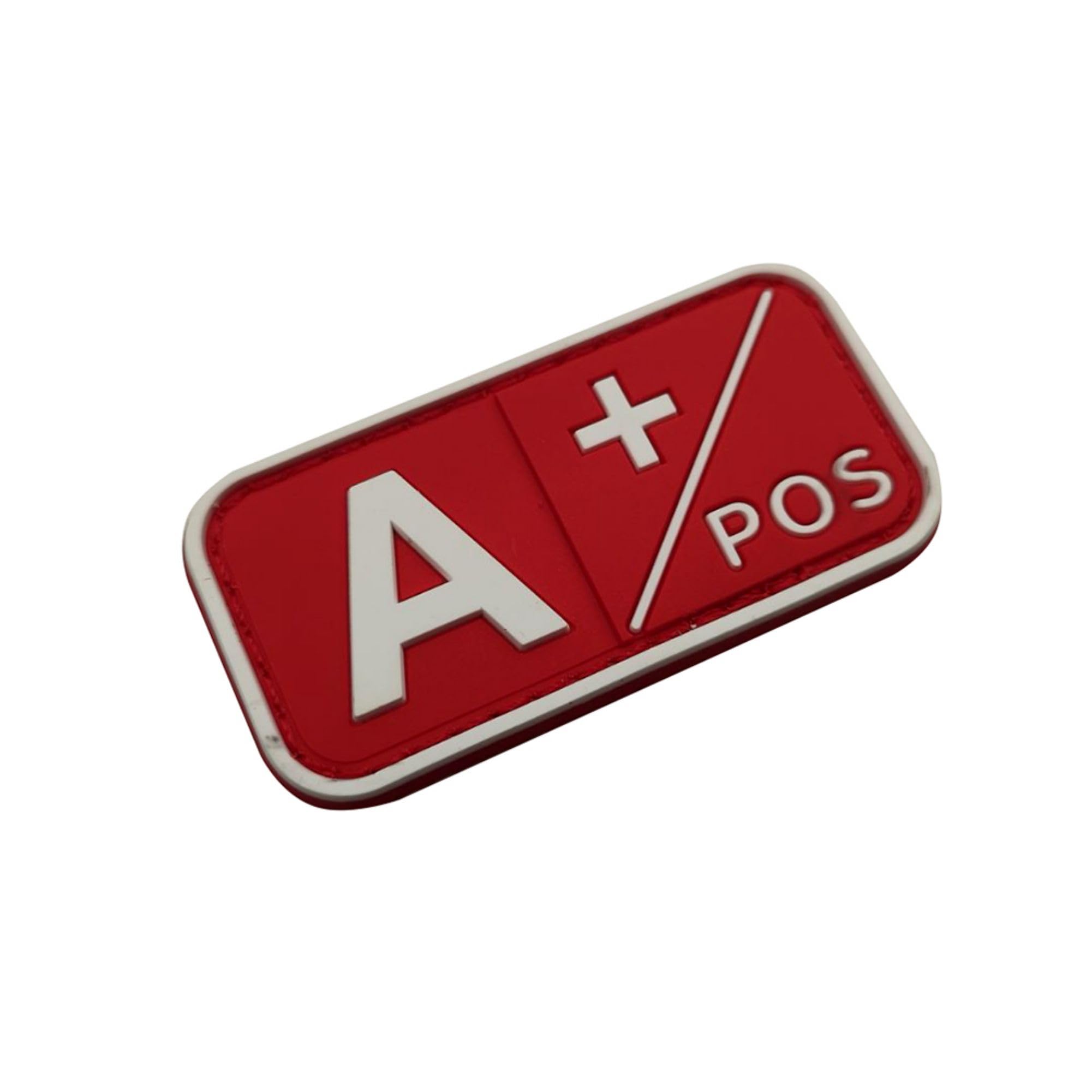 Blood Type PVC A Positive Patches, A+ Pos, Hook and Loop Fastener Backing, 1.97 x 0.98 Inch, Red and White, Set of 4 - Image 7