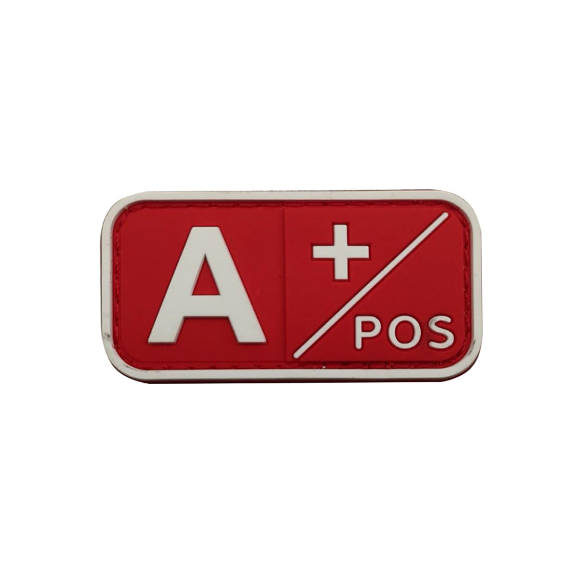 Blood Type PVC A Positive Patches, A+ Pos, Hook and Loop Fastener Backing, 1.97 x 0.98 Inch, Red and White, Set of 4 - Image 8