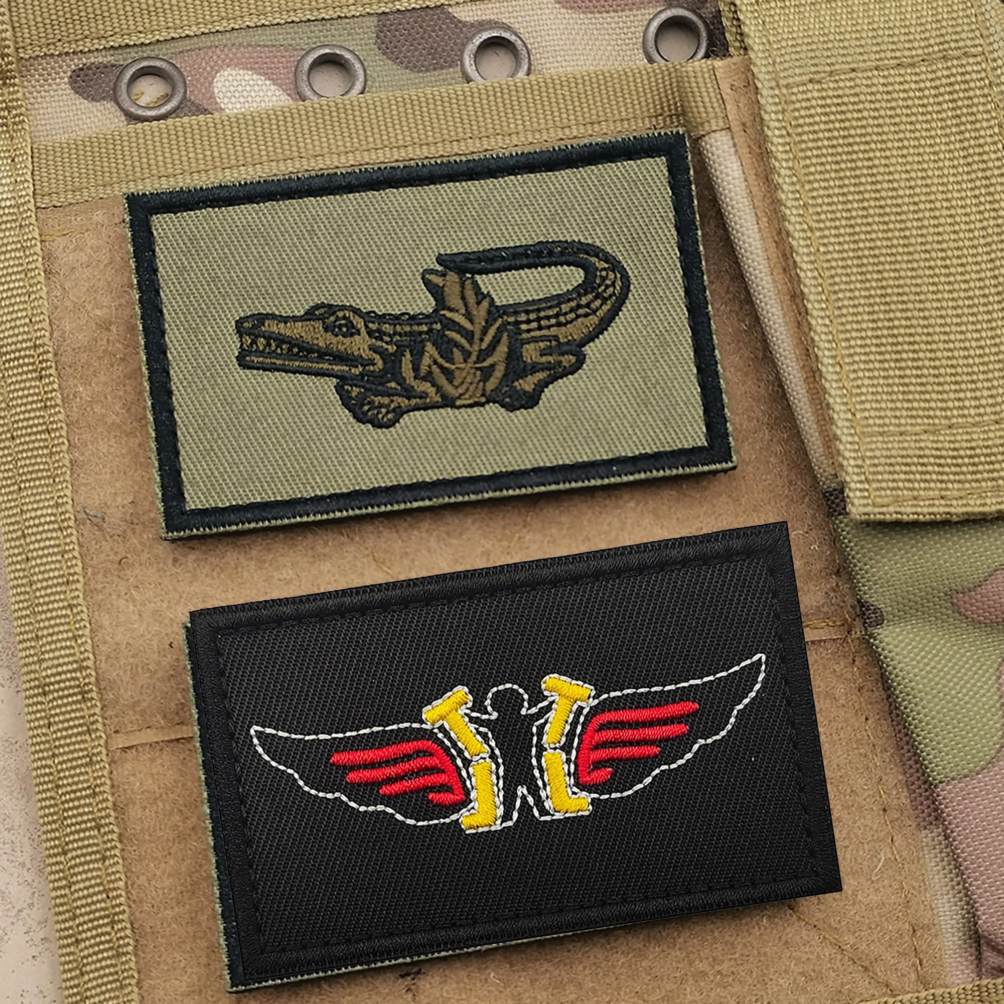 Brigade Israeli Army Embroidered Appliques Patches, Israel Tactical Military Hook and Loop Fastener Backing Patch Tactical Badges for Clothes, Jackets, Jeans, Backpacks, Hats - Image 2