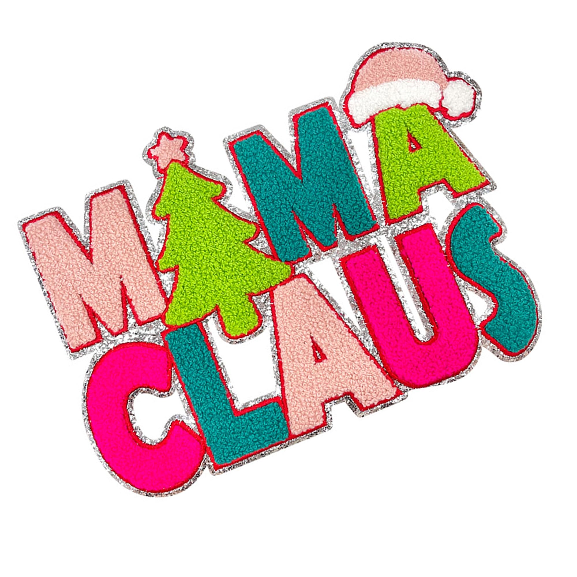 Christmas Holiday DIY Towel Embroidered Patches, Large Size Decorative Appliques, 10.2 x 7.2 Inch - Image 7