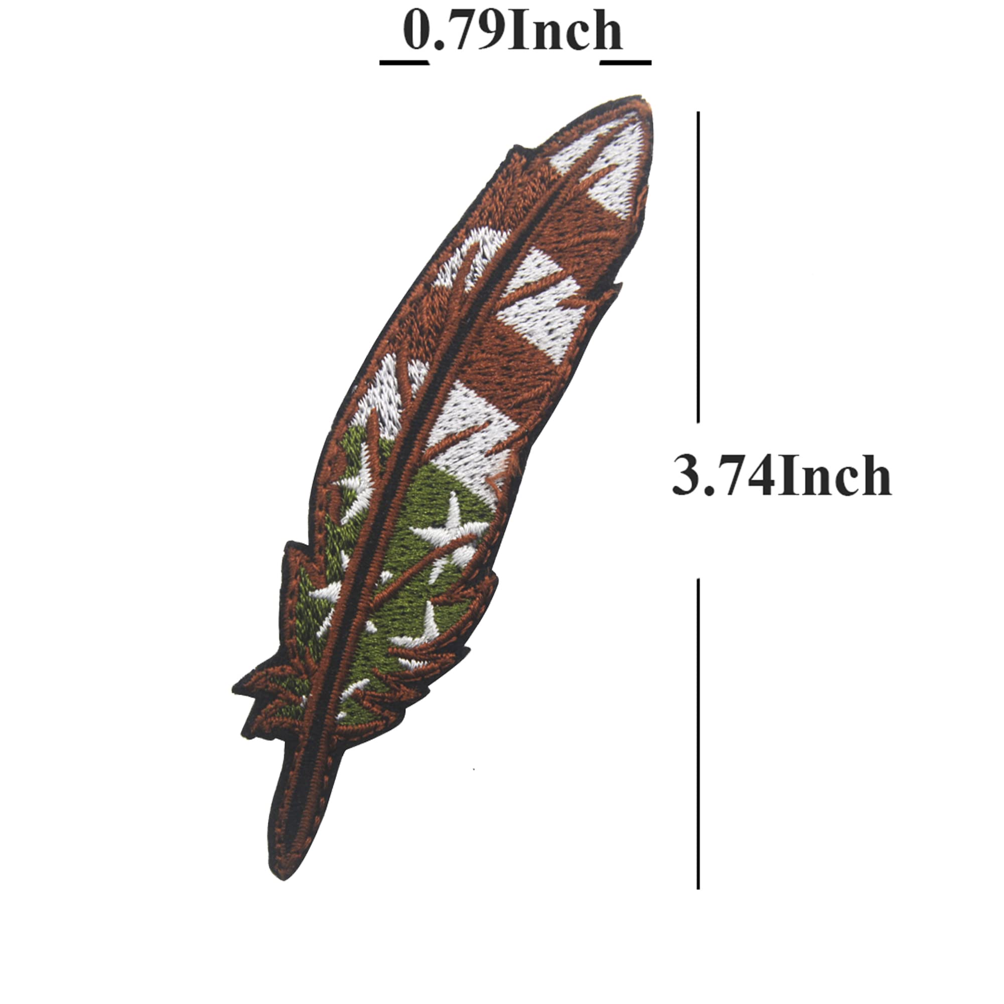 Colorful Feathers American Flag Patch The United States US Flags USA Embroidered Fabric Applique Patches Tactical Military Morale Combat Armband Badges - Image 3