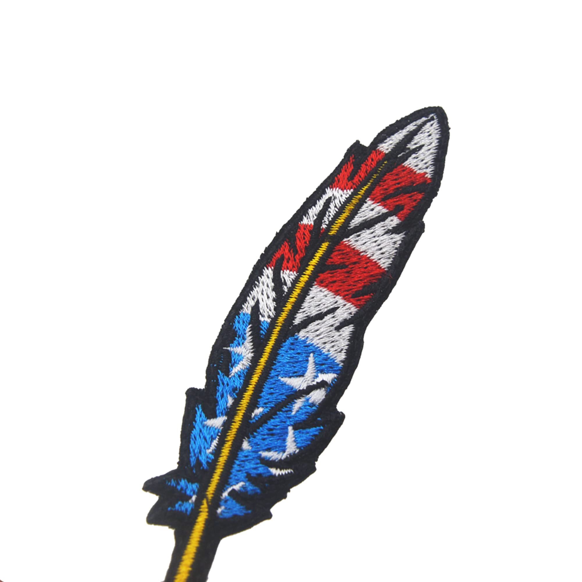 Colorful Feathers American Flag Patch The United States US Flags USA Embroidered Fabric Applique Patches Tactical Military Morale Combat Armband Badges - Image 6