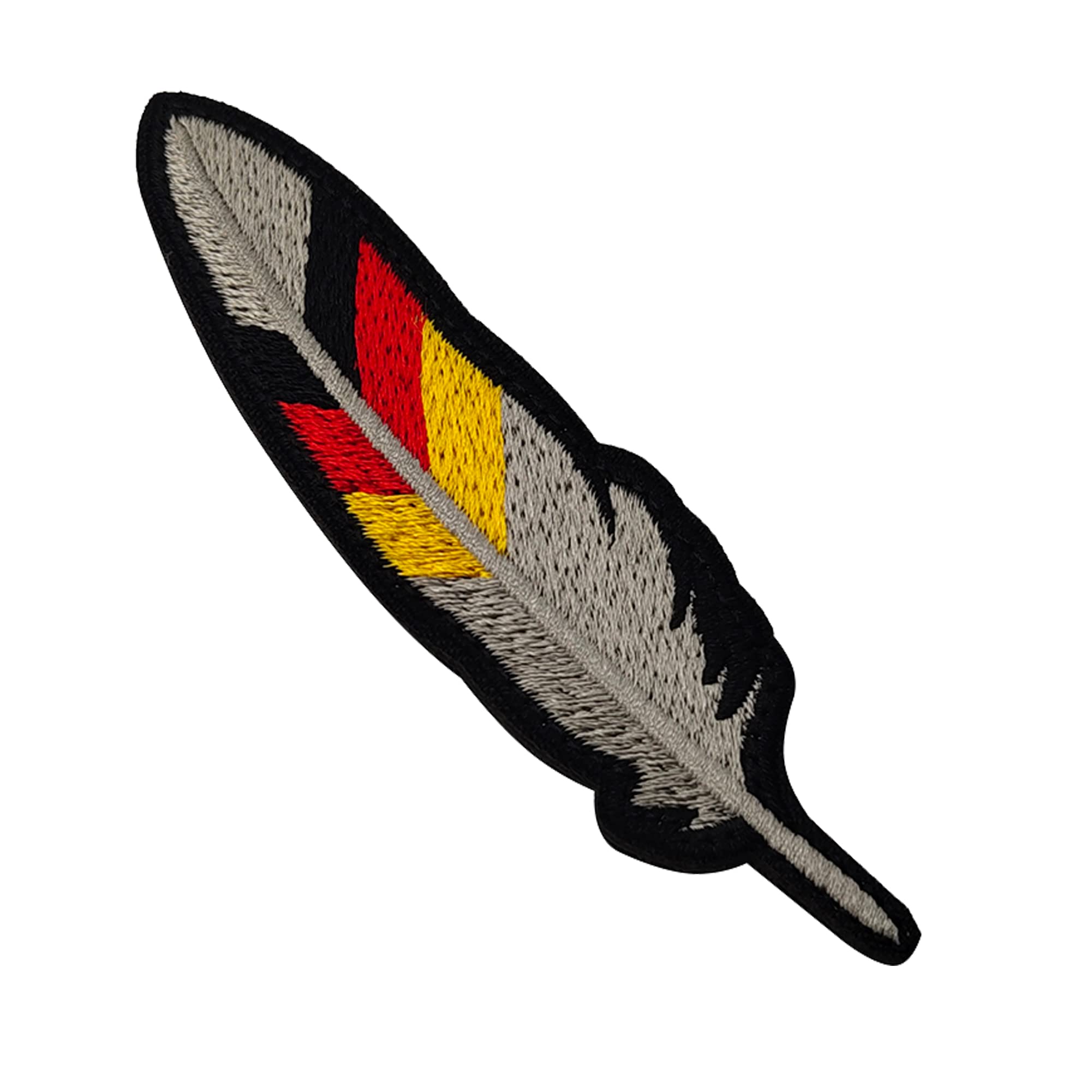 Colorful Feathers Germany Flag Patch Applique German Embroidered Fabric Patches Tactical Military Morale Combat Armband Badges - Image 4