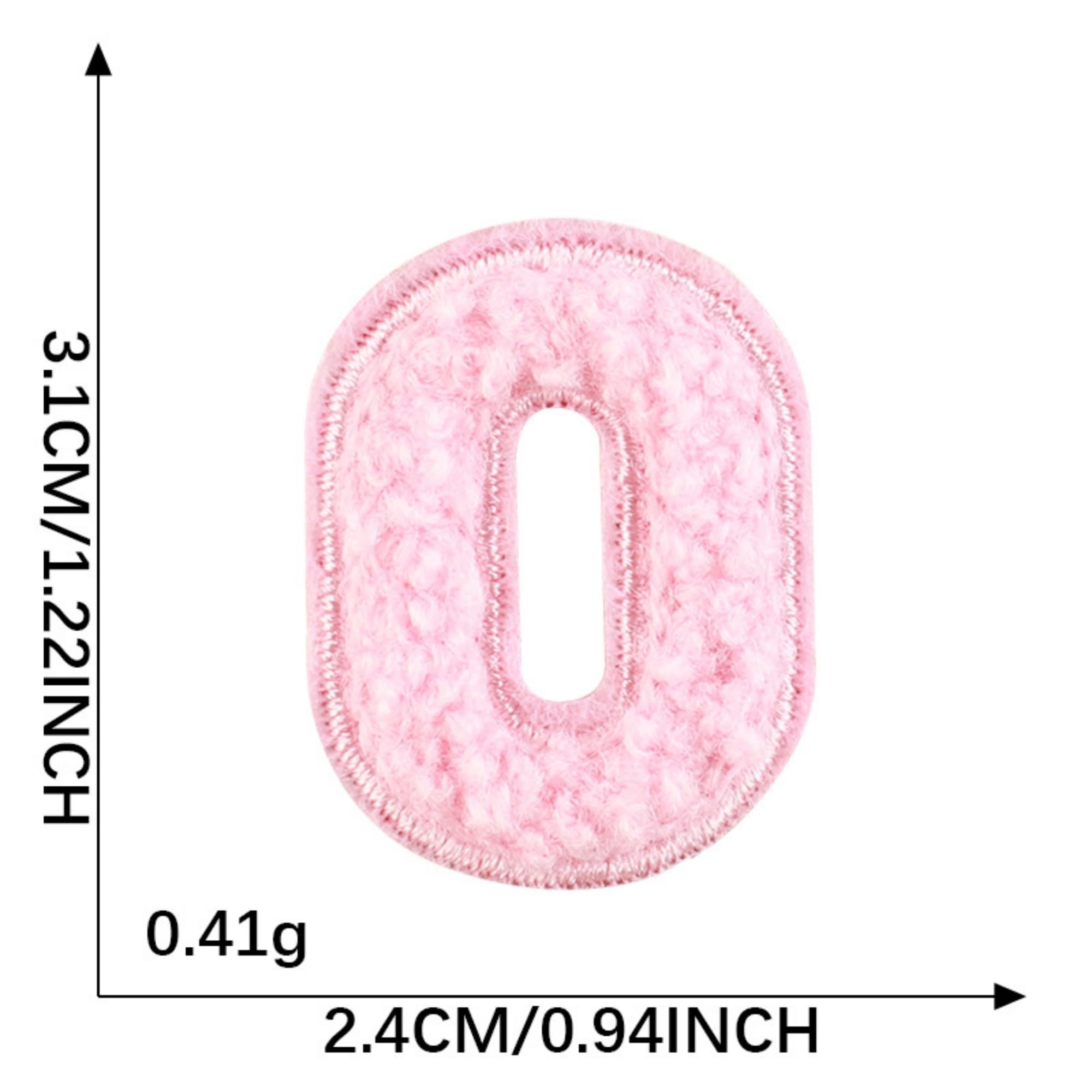 Colorful Number Patches, 0-9 Iron-on Embroidered Appliques, Sew-on Fabric Numbers, 3 x 2 Inch - Image 3