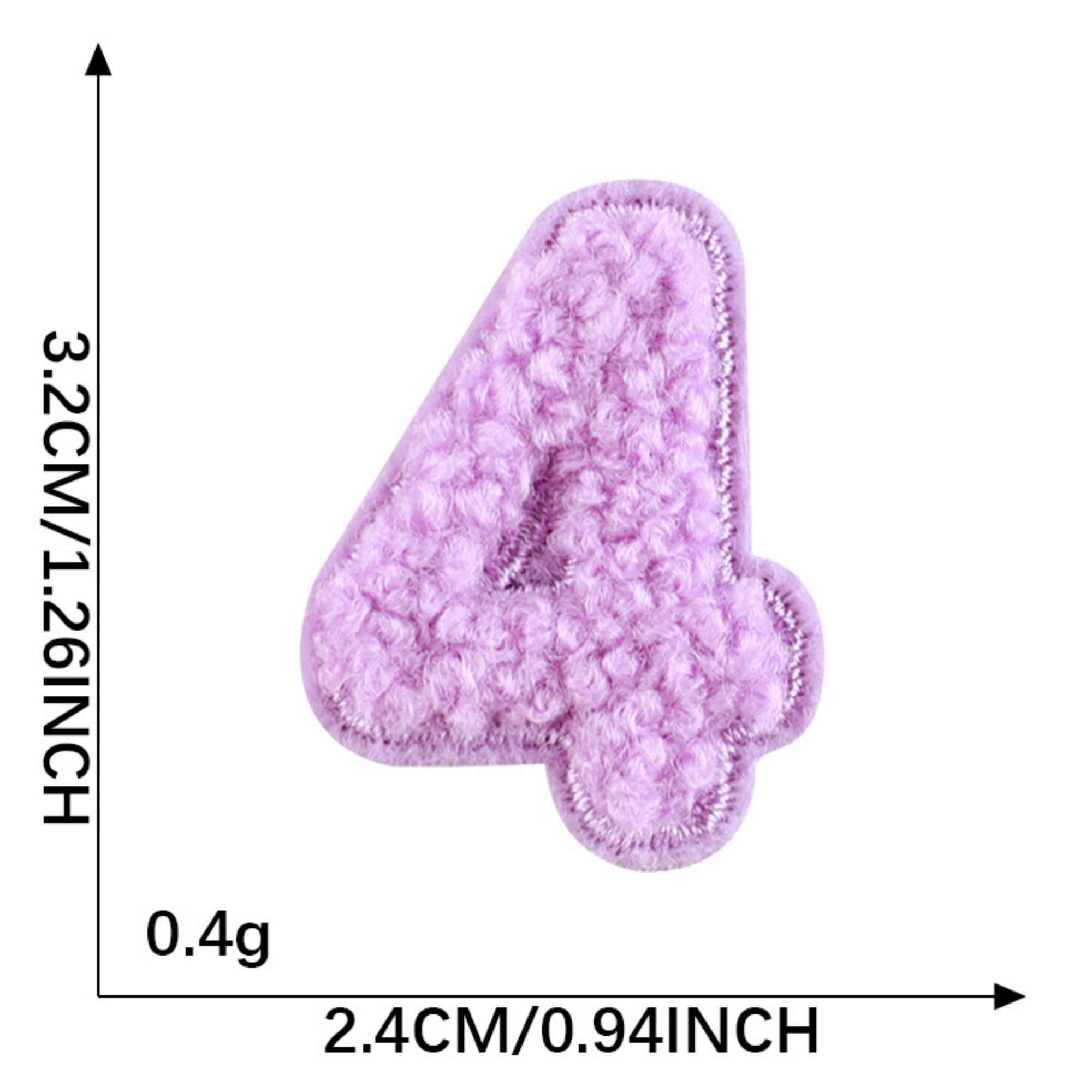 Colorful Number Patches, 0-9 Iron-on Embroidered Appliques, Sew-on Fabric Numbers, 3 x 2 Inch - Image 7