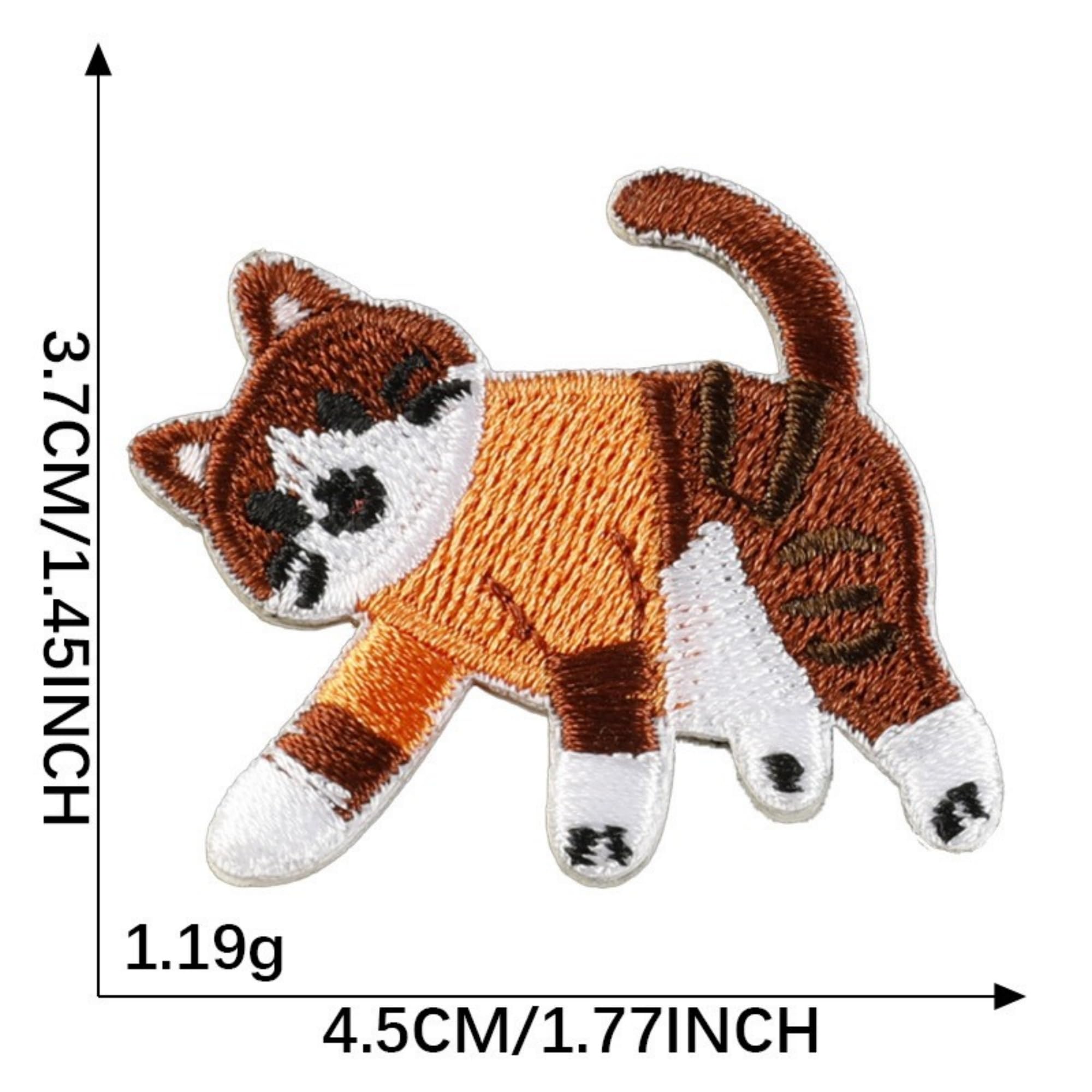 Cute Kitten Embroidered Iron on Patches, Self-Adhesive Appliques for Clothing, Accessories, Shoes, Hats, Fabrics - Image 6
